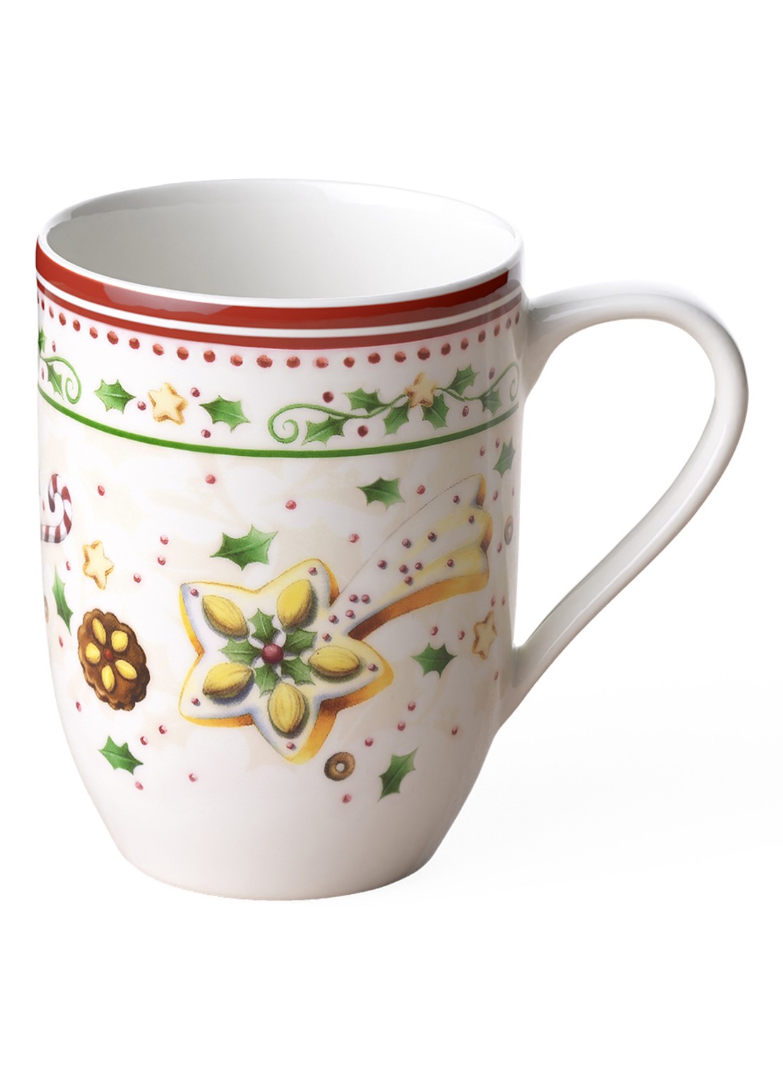 Villeroy & Boch Winter Bakery Delight kerst mok - voorkant 2 gebroken wit
