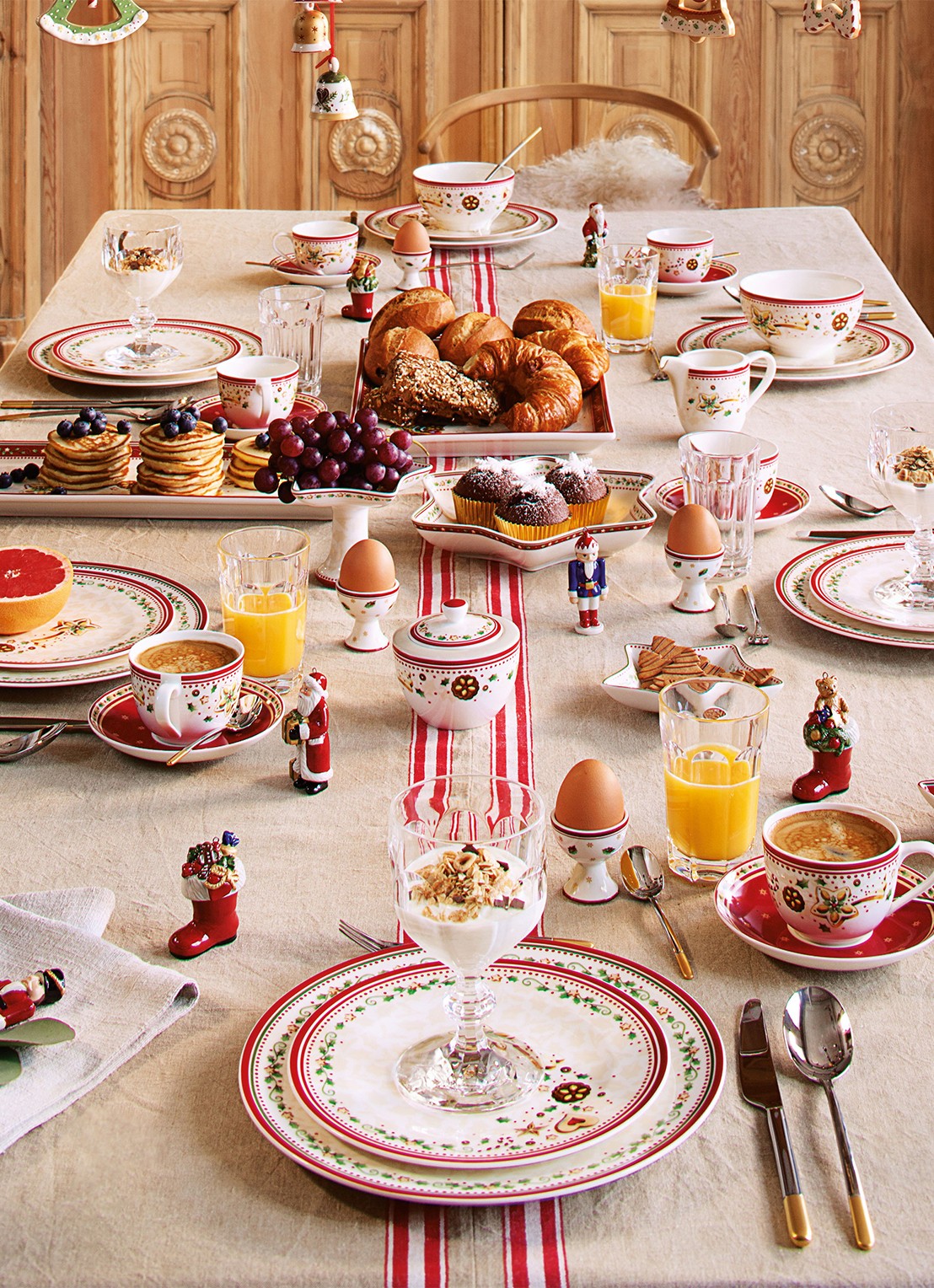 Villeroy & Boch Winter Bakery Delight Kerst ontbijtbord 21 cm - achterkant 8 gebroken wit