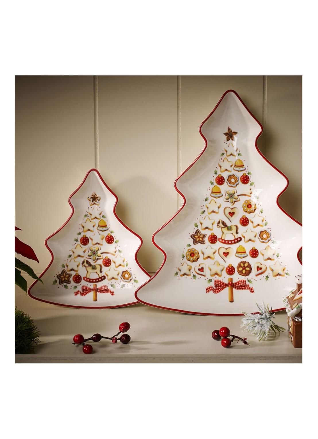 Villeroy & Boch Winter Bakery Delight Kerst partyschaal 17 cm - detail 4 gebroken wit