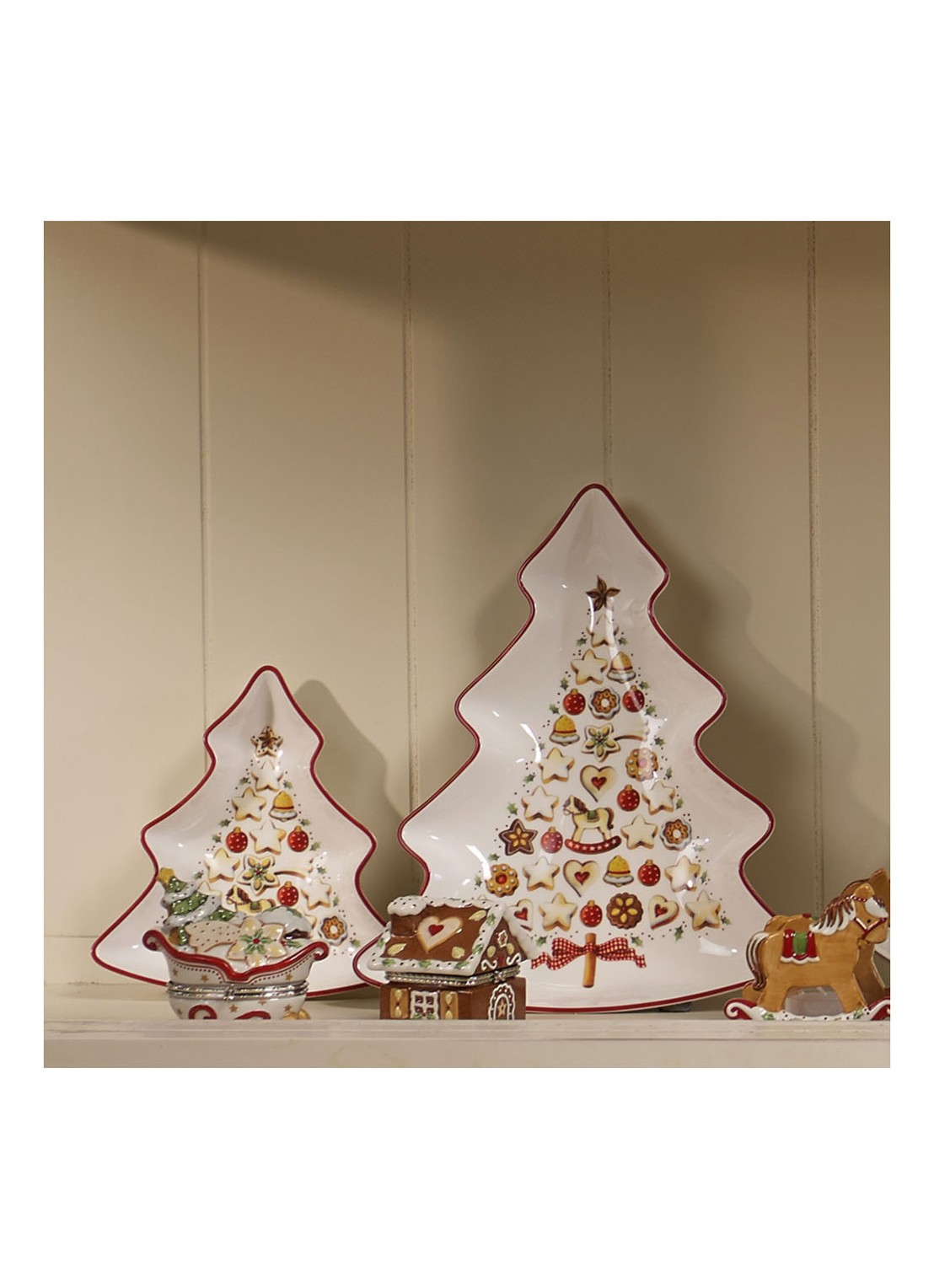 Villeroy & Boch Winter Bakery Delight Kerst partyschaal 17 cm - detail 5 gebroken wit