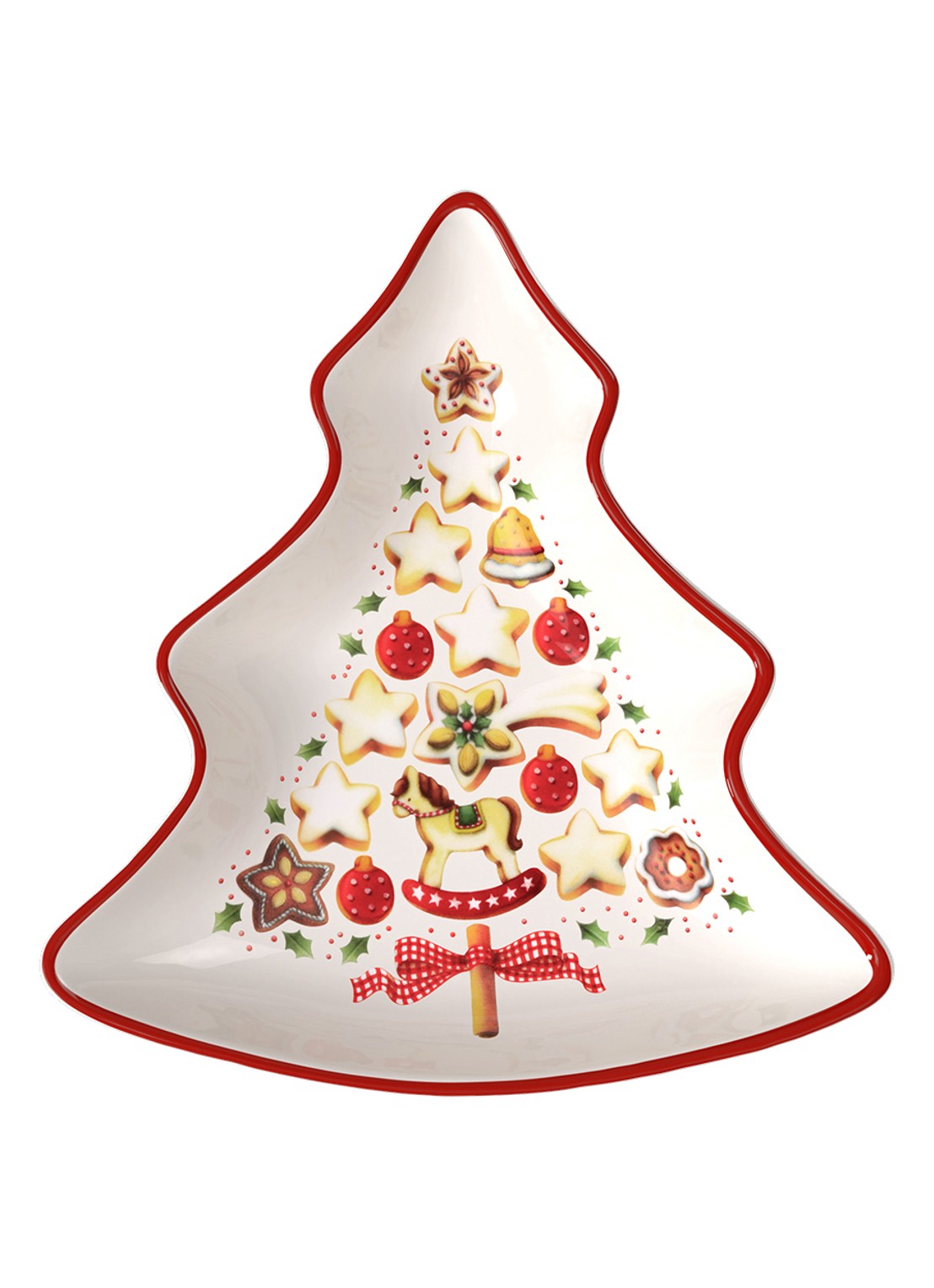 Villeroy & Boch Winter Bakery Delight Kerst partyschaal 17 cm - voorkant 8 gebroken wit