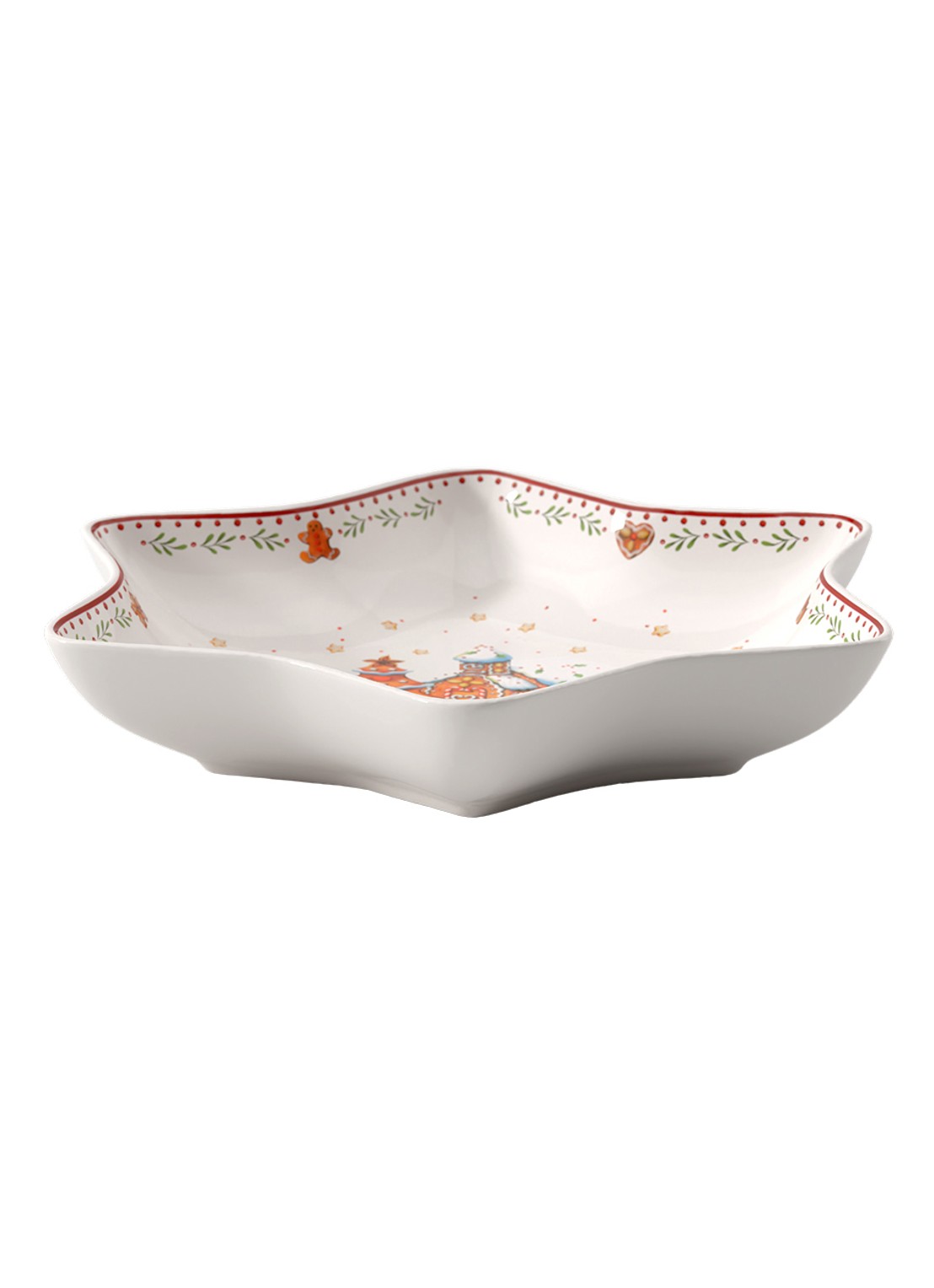 Villeroy & Boch Winter Bakery Delight Kerst partyschaal 24 cm - voorkant 7 gebroken wit