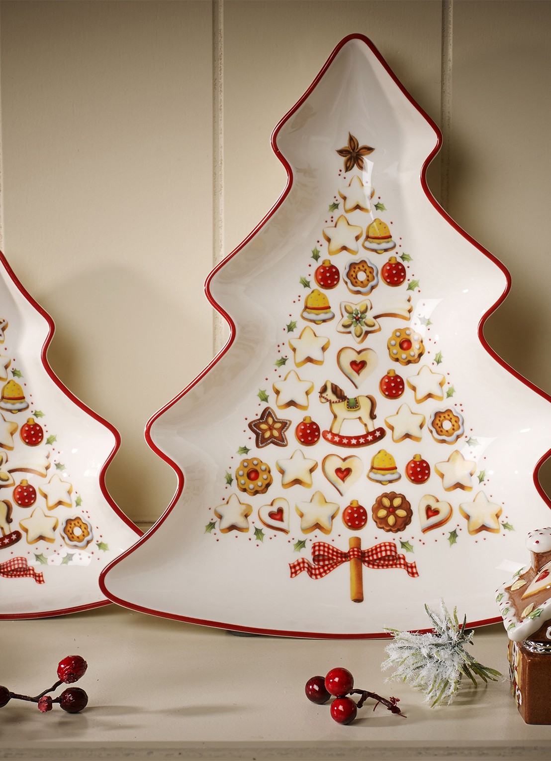 Villeroy & Boch Winter Bakery Delight Kerst partyschaal 26,5 cm - detail 4 gebroken wit