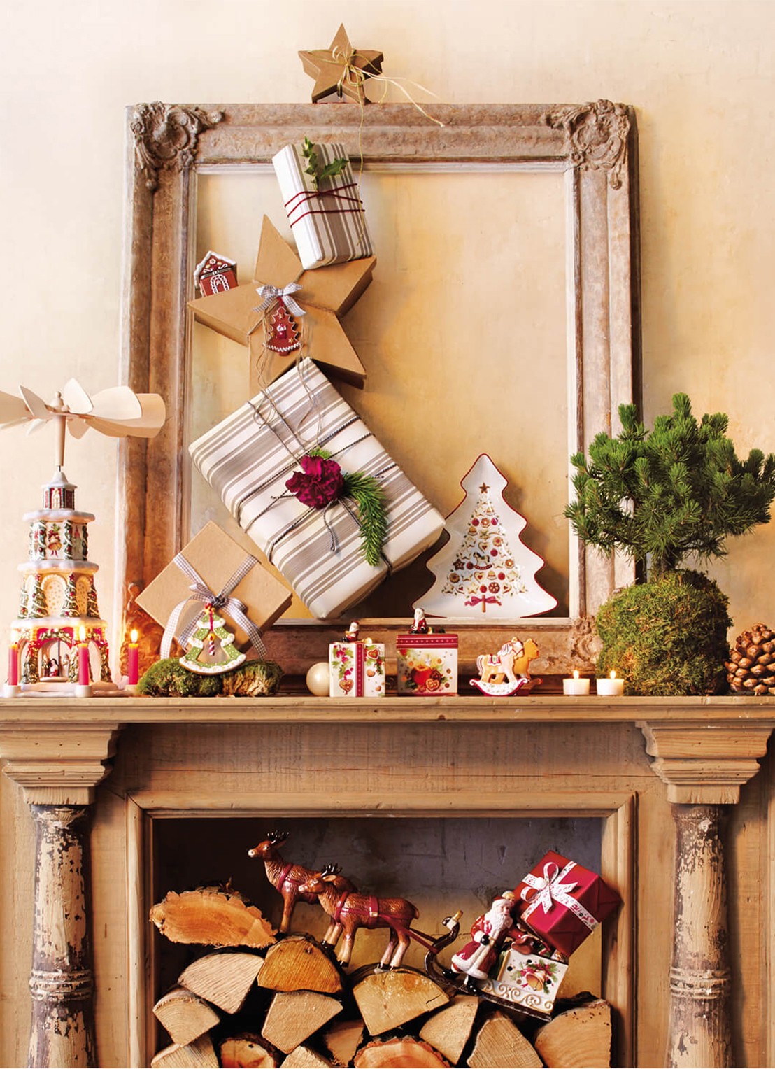 Villeroy & Boch Winter Bakery Delight Kerst partyschaal 26,5 cm - detail 5 gebroken wit