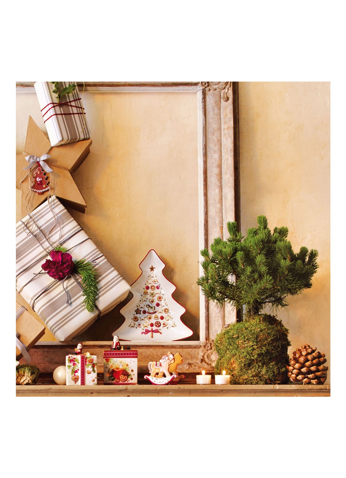 Villeroy & Boch Winter Bakery Delight Kerst partyschaal 26,5 cm - detail 6 gebroken wit