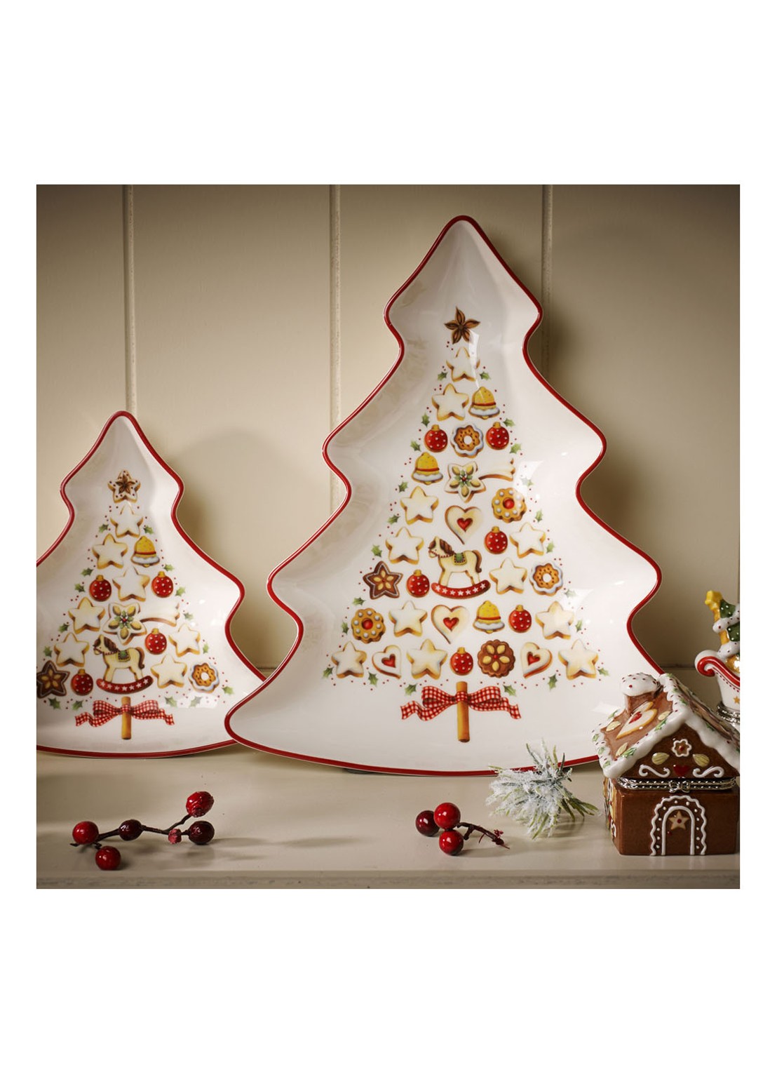 Villeroy & Boch Winter Bakery Delight Kerst partyschaal 26,5 cm - detail 7 gebroken wit