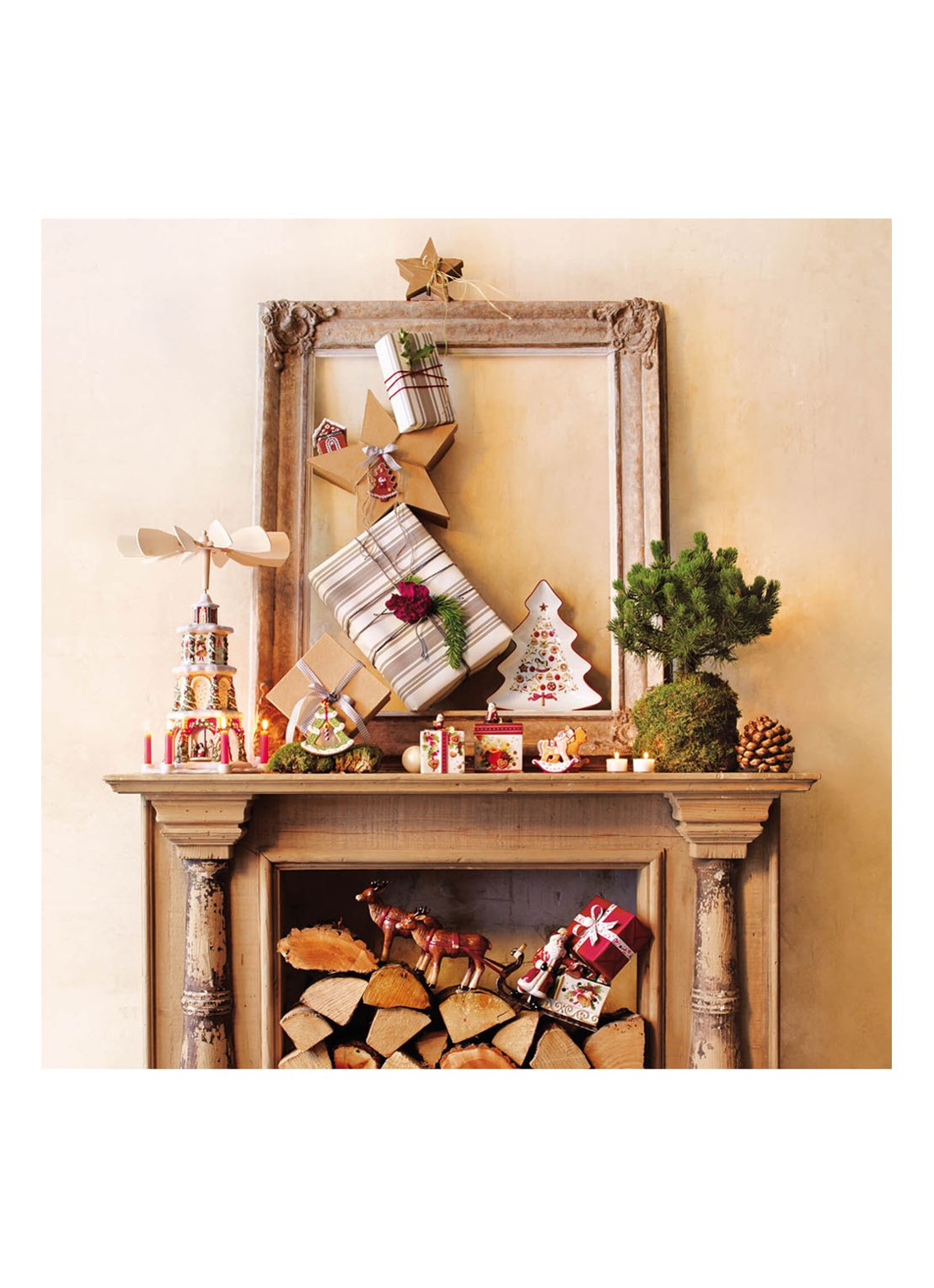 Villeroy & Boch Winter Bakery Delight Kerst partyschaal 26,5 cm - detail 8 gebroken wit