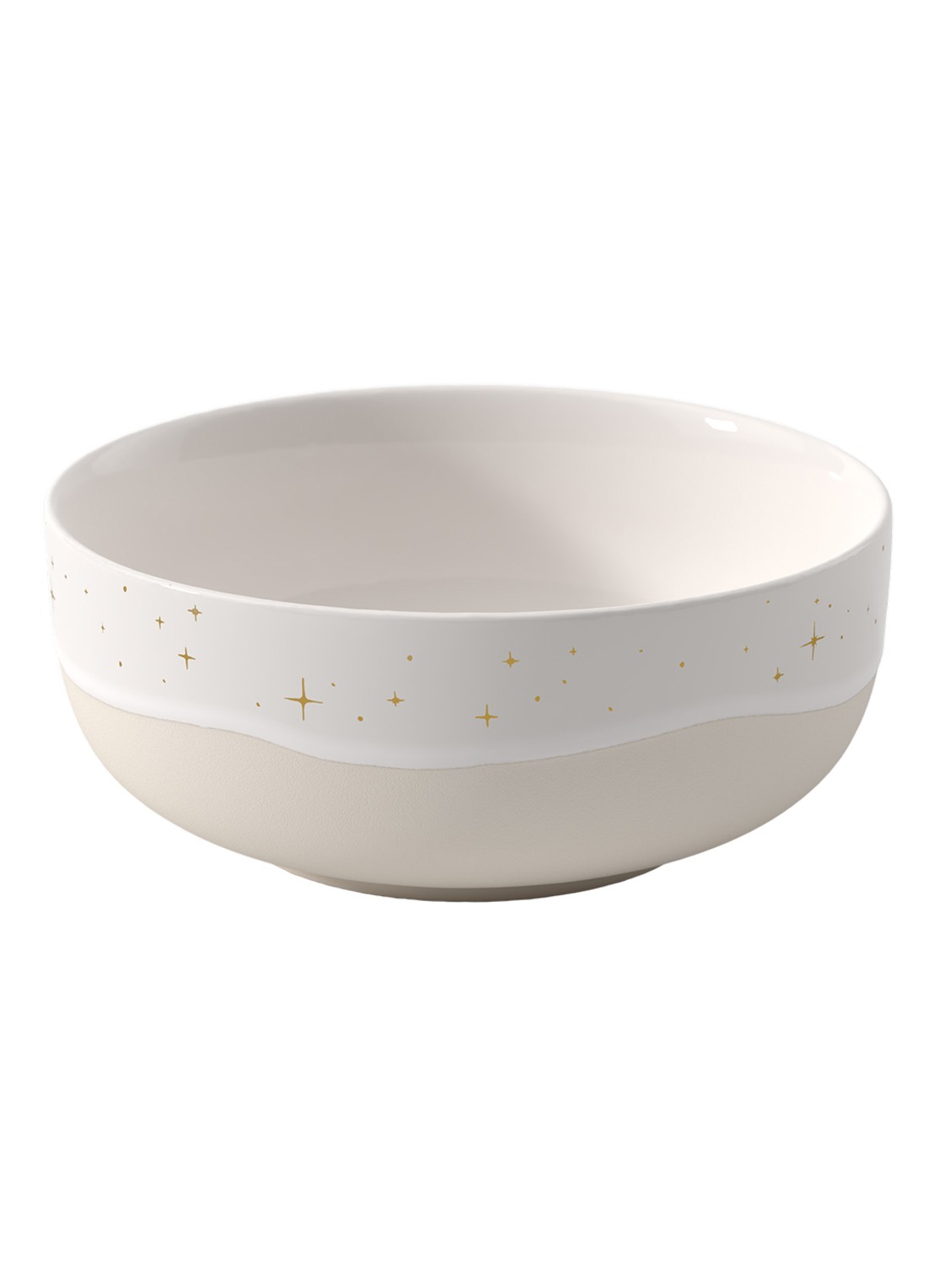 Villeroy & Boch Winter Glow kom 15 cm - voorkant 4 gebroken wit