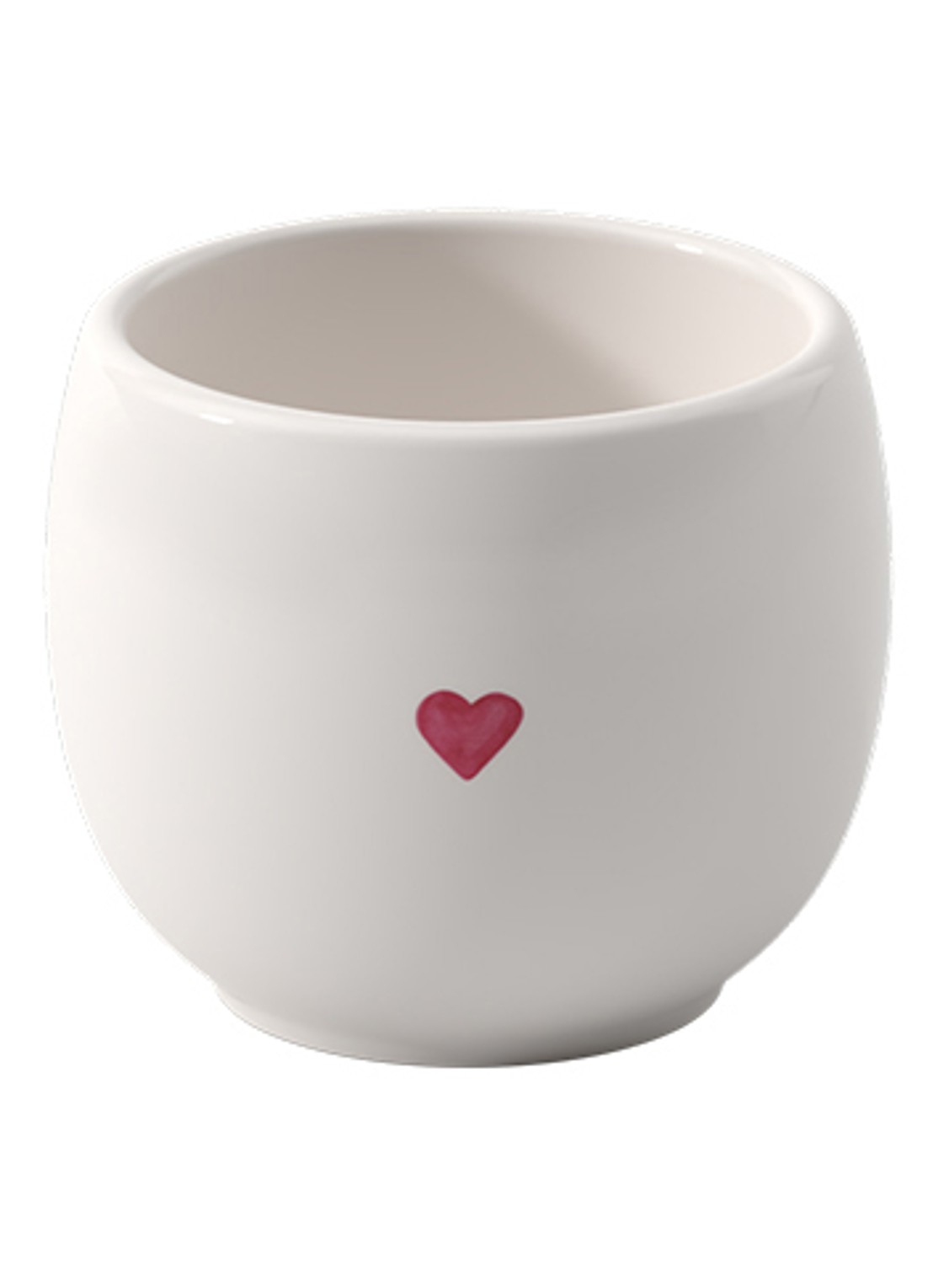 Villeroy & Boch With Love eierdop 5,5 cm - voorkant wit