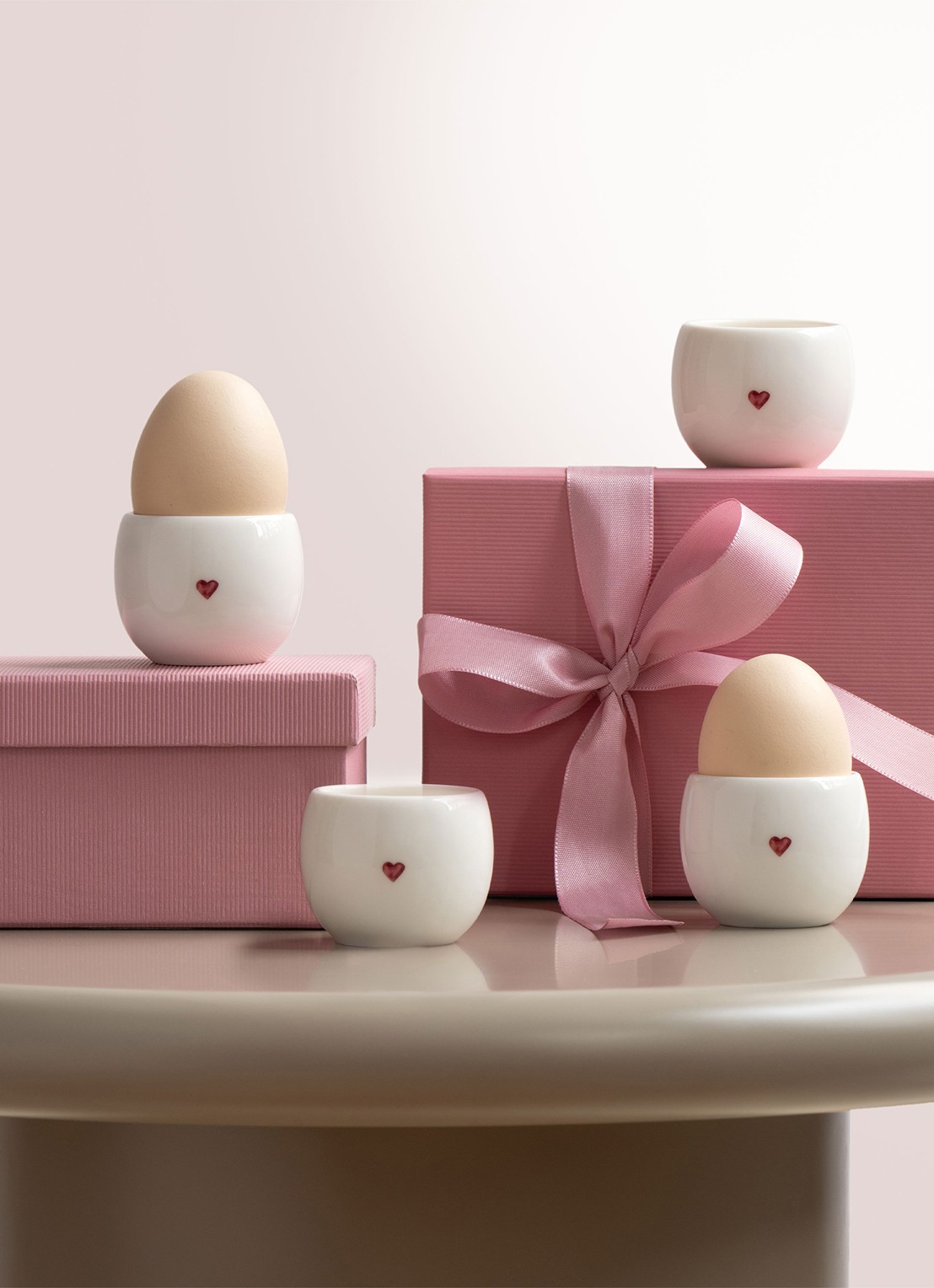 Villeroy & Boch With Love eierdop 5,5 cm - voorkant 2 wit