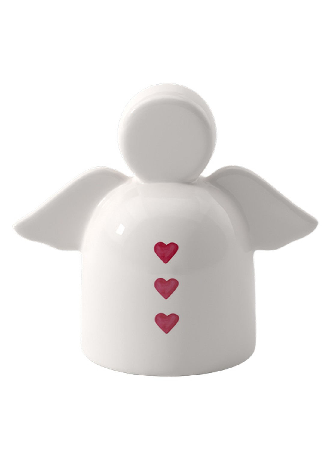 Villeroy & Boch With Love Sending Love Beschermengel ornament 8,5 cm - voorkant 2 wit