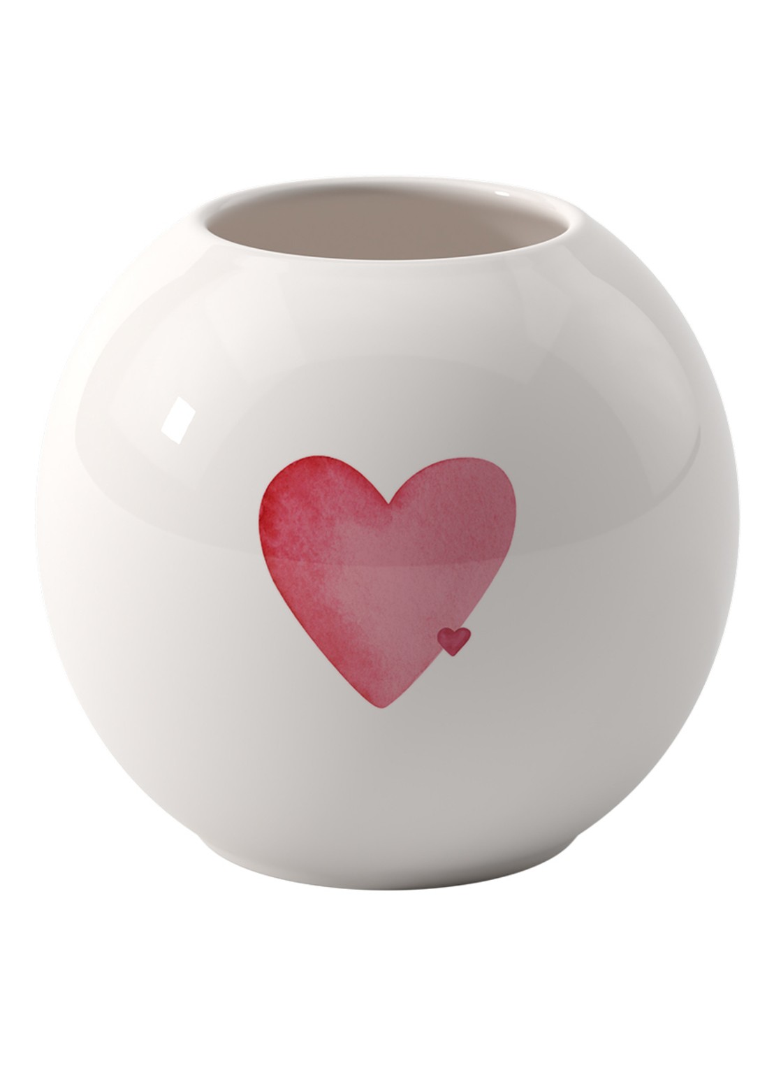 Villeroy & Boch With Love vaas 13 cm - voorkant wit