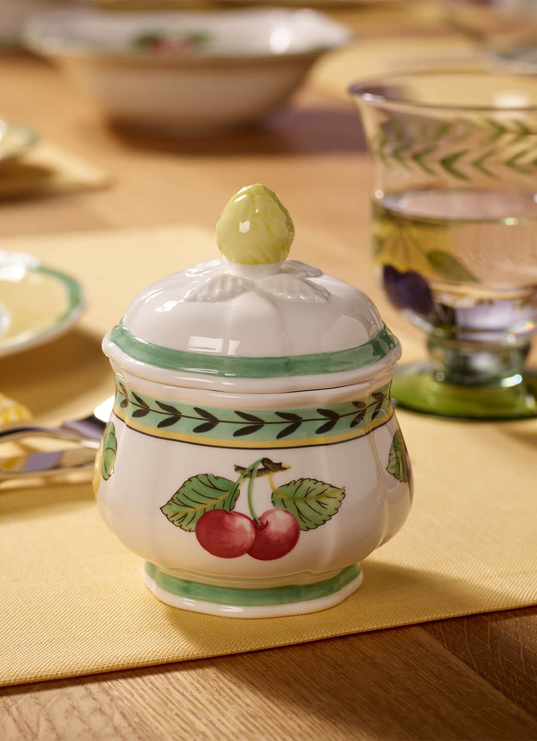 Villeroy & Boch Zuckerdose 6 Pers.   Villeroy - voorkant 3 groen