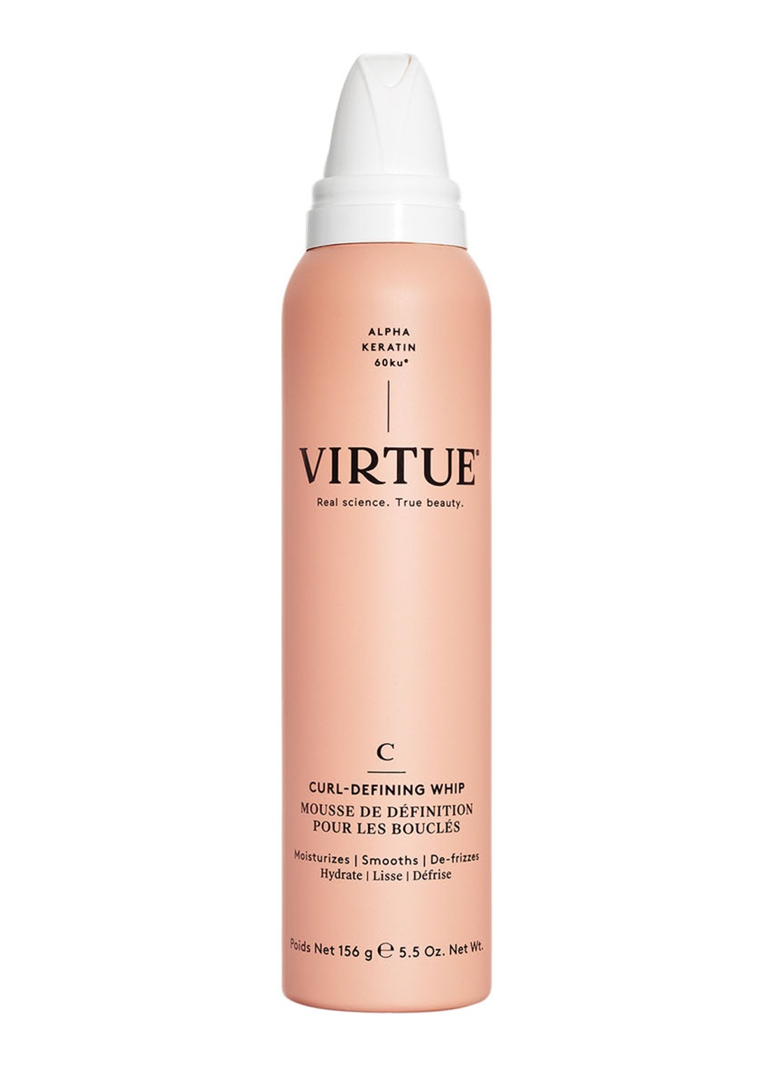 Virtue Curl-Defining Whip - haarmousse voor krullen - voorkant 4 undefined