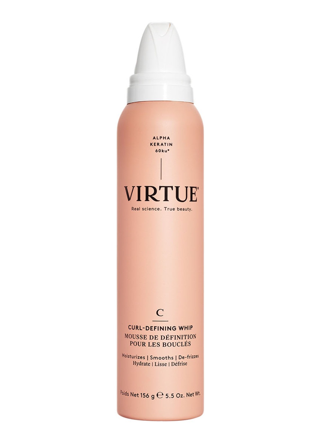 Virtue Curl-Defining Whip - haarmousse voor krullen - voorkant 4 undefined