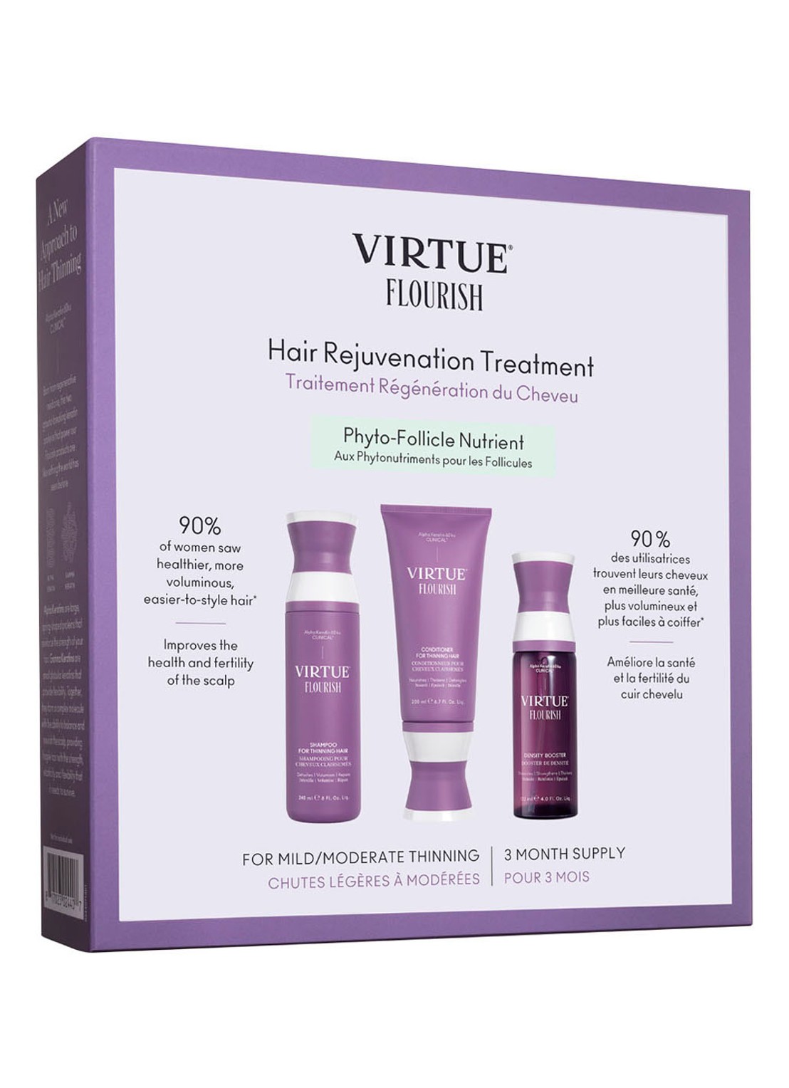 Virtue Flourish Nightly Intensive Hair Rejuvenation Treatment - haarverzorgingsset - voorkant 3 undefined
