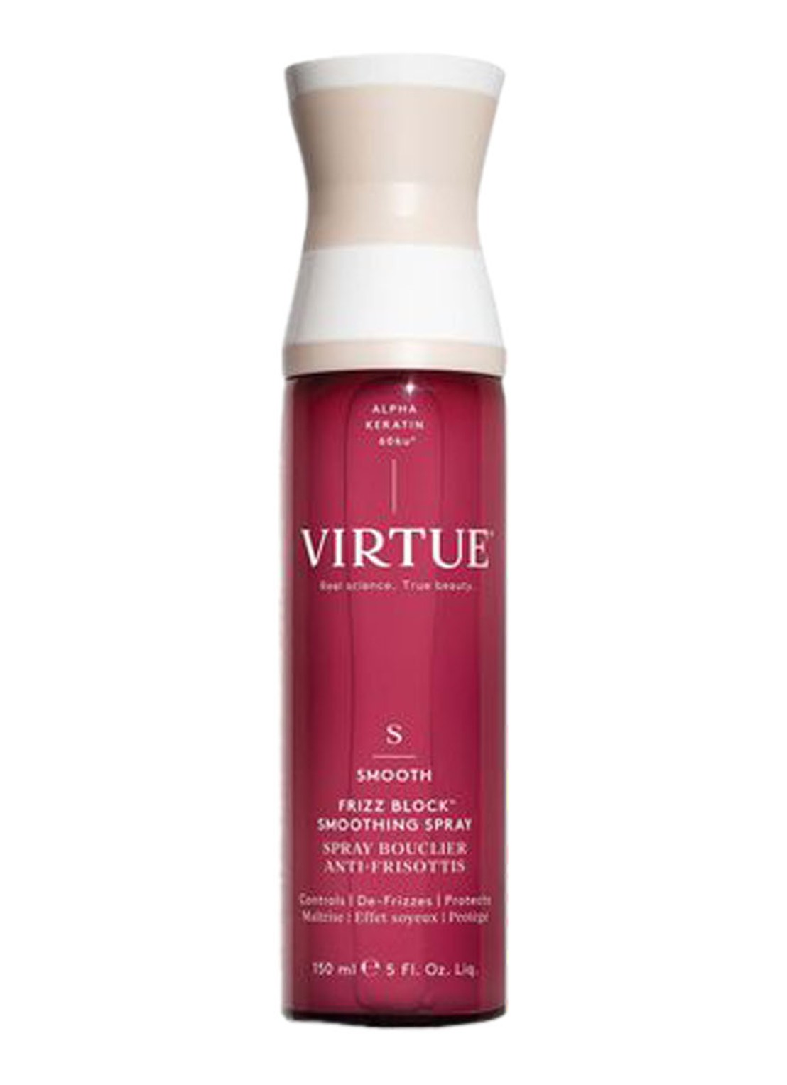 Virtue Frizz Block Smoothing Spray - anti-pluis haarspray - voorkant undefined