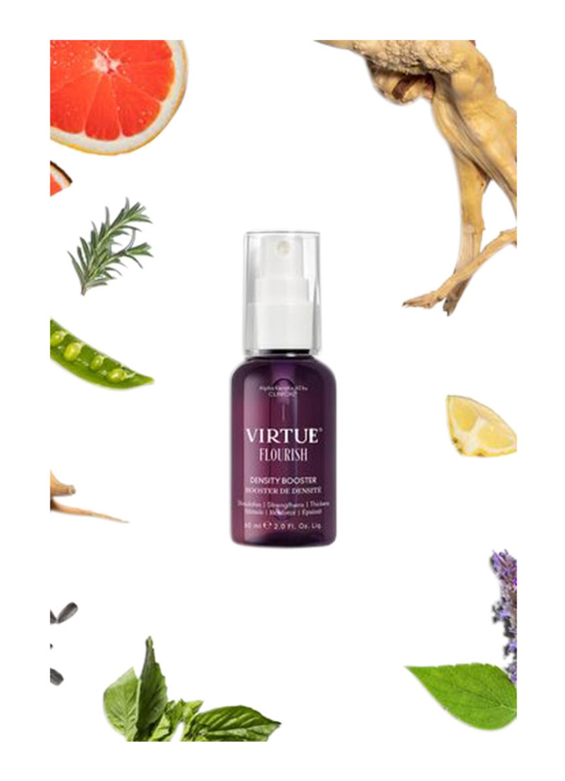 Virtue Mini Flourish Density Booster - travel size hoofdhuid serum - detail 2 undefined