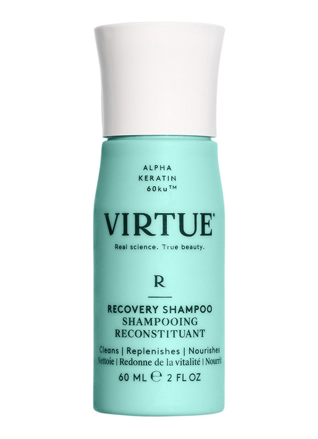 Virtue Mini Recovery Shampoo - travel size herstellende shampoo - voorkant undefined