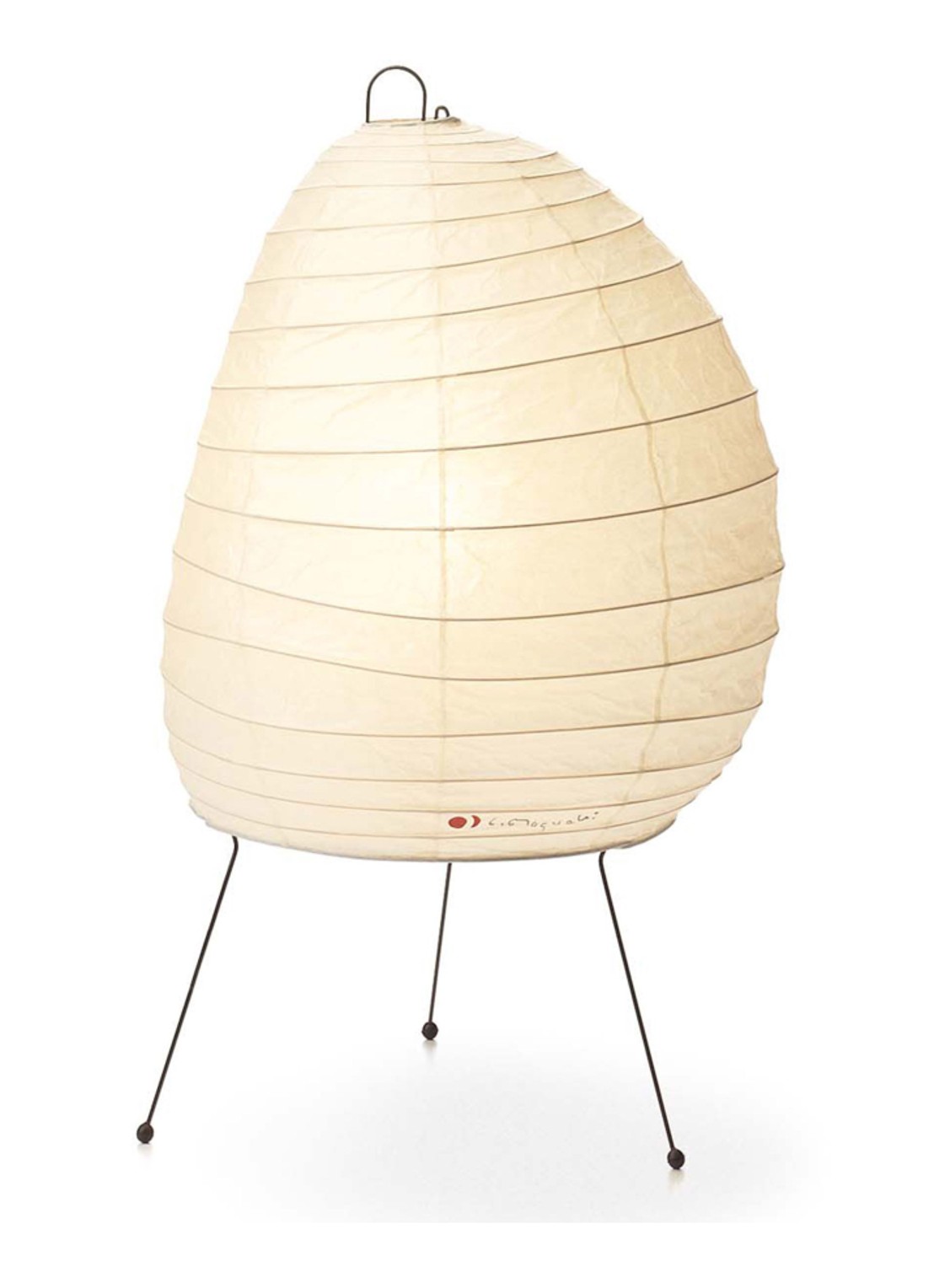 Vitra Akari 1N tafellamp - voorkant gebroken wit