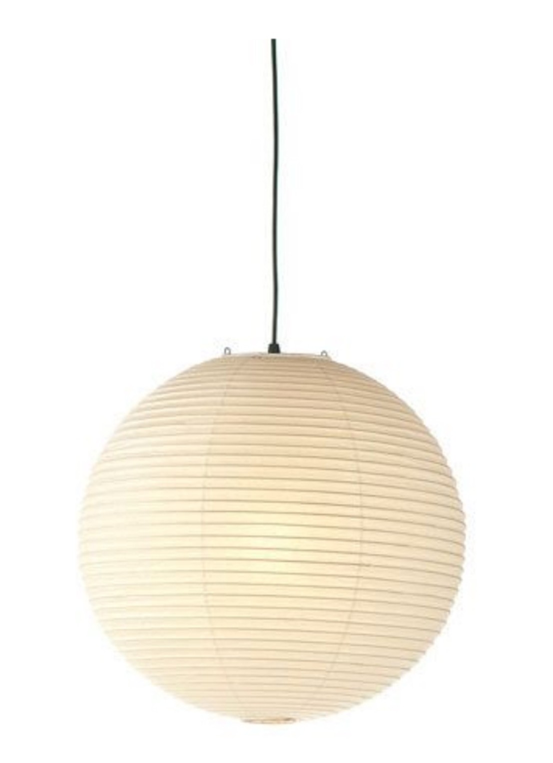 Vitra Akari 45A hanglamp Ø 45 cm - voorkant gebroken wit