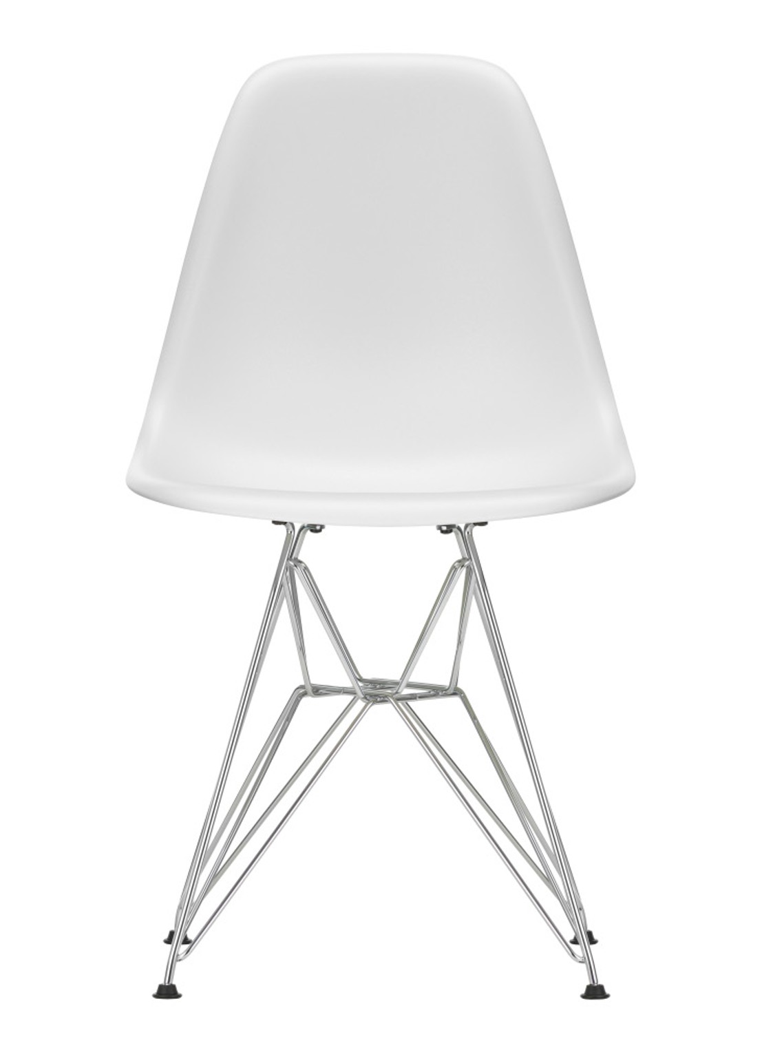 Vitra Eames DSR stoel - voorkant wit
