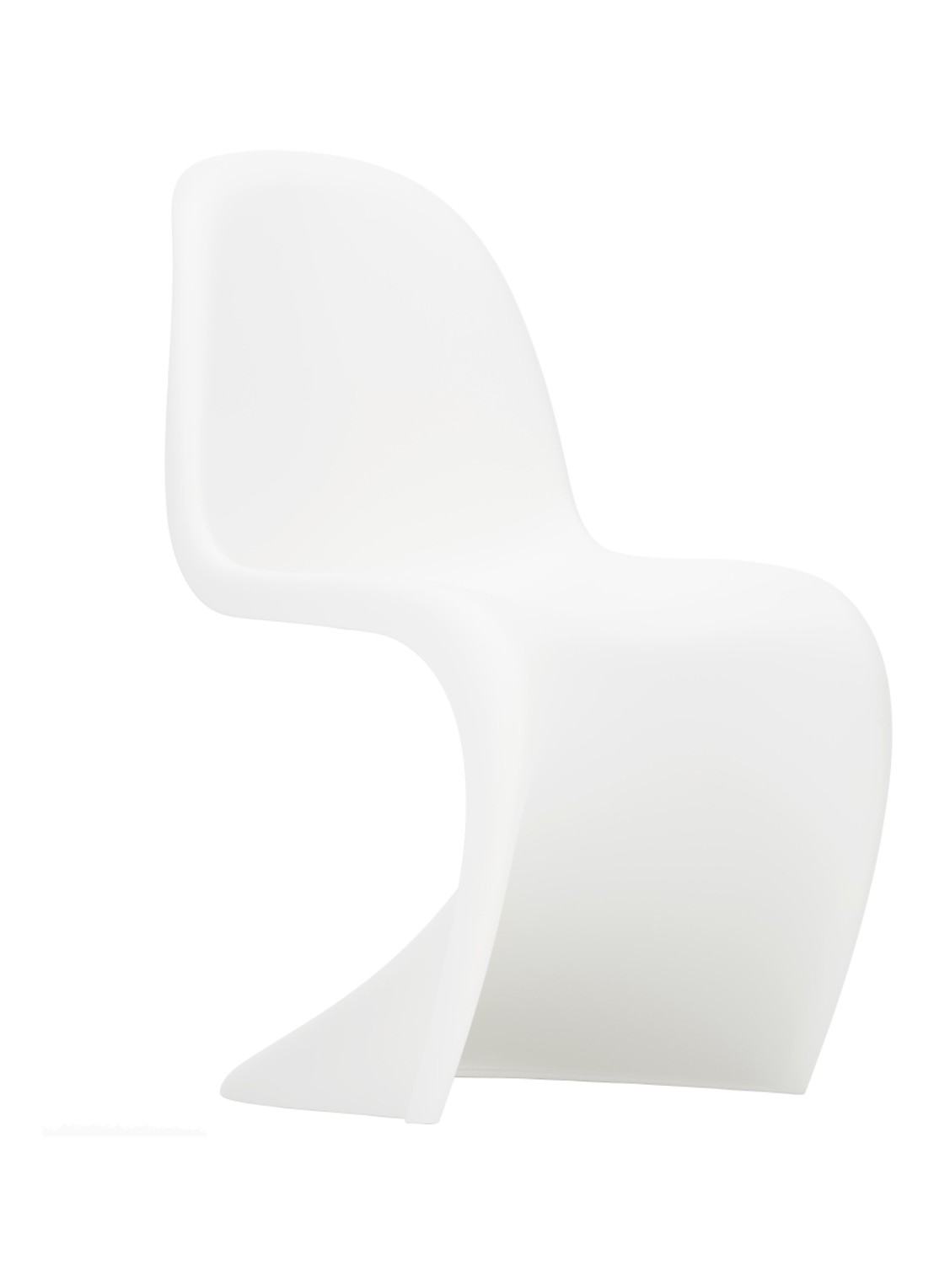Vitra Panton chair stoel (nieuwe zithoogte) - voorkant wit