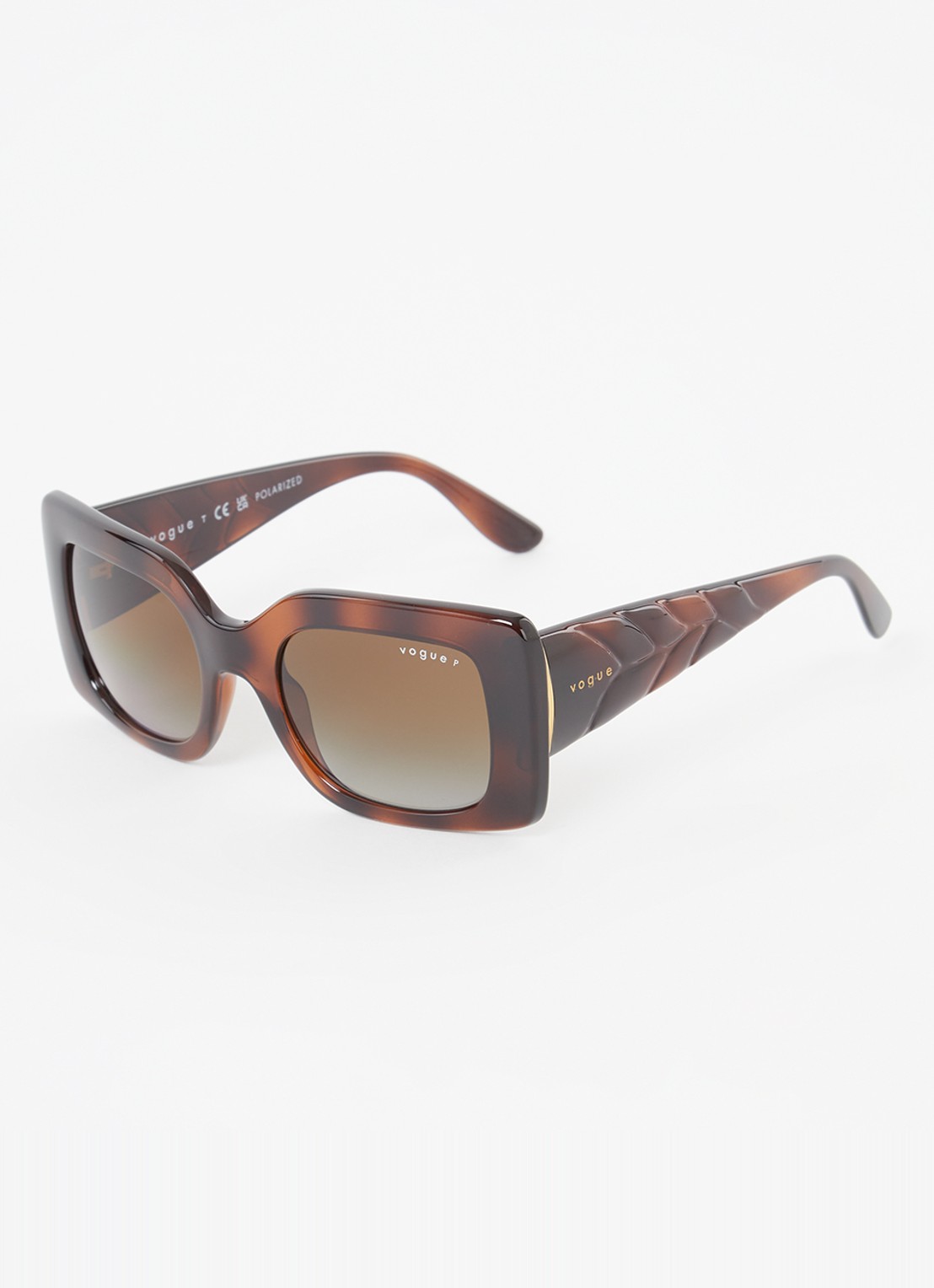 Vogue Butterfly zonnebril gepolariseerd VO5481S  - voorkant bruin