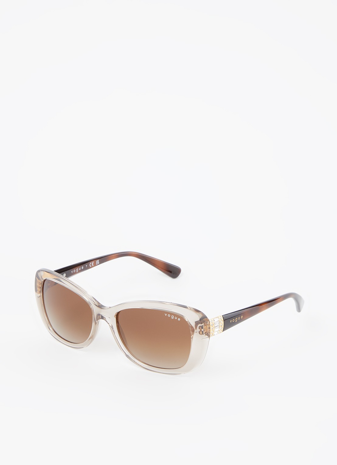 Vogue Cat Eye zonnebril V02943SB - voorkant lichtbruin