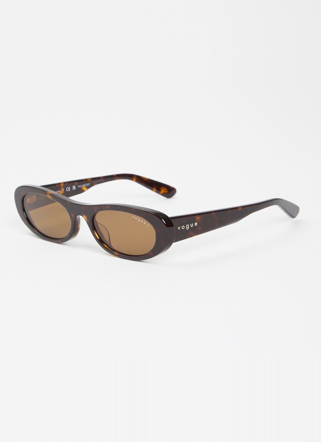 VOGUE Cat Eye zonnebril VO5695SU - voorkant donkerbruin