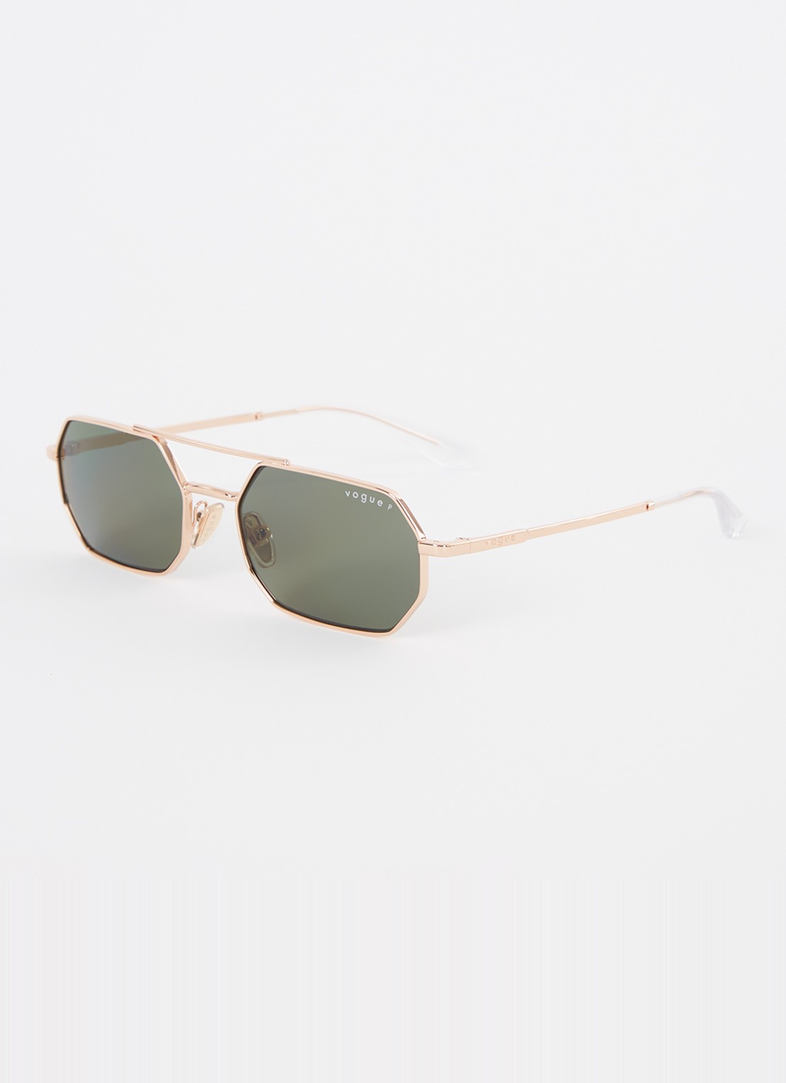 VOGUE Piloten zonnebril gepolariseerd VO4329S - voorkant roségoud