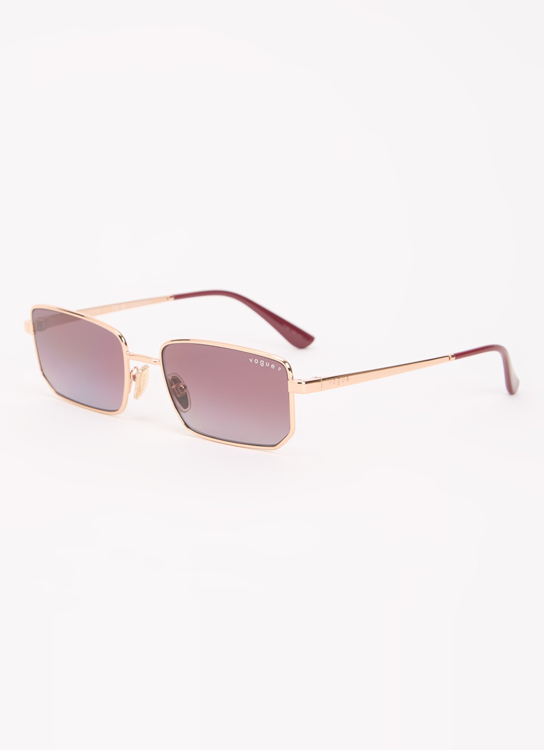 VOGUE Retro zonnebril gepolariseerd VO4352S - voorkant 4 roségoud