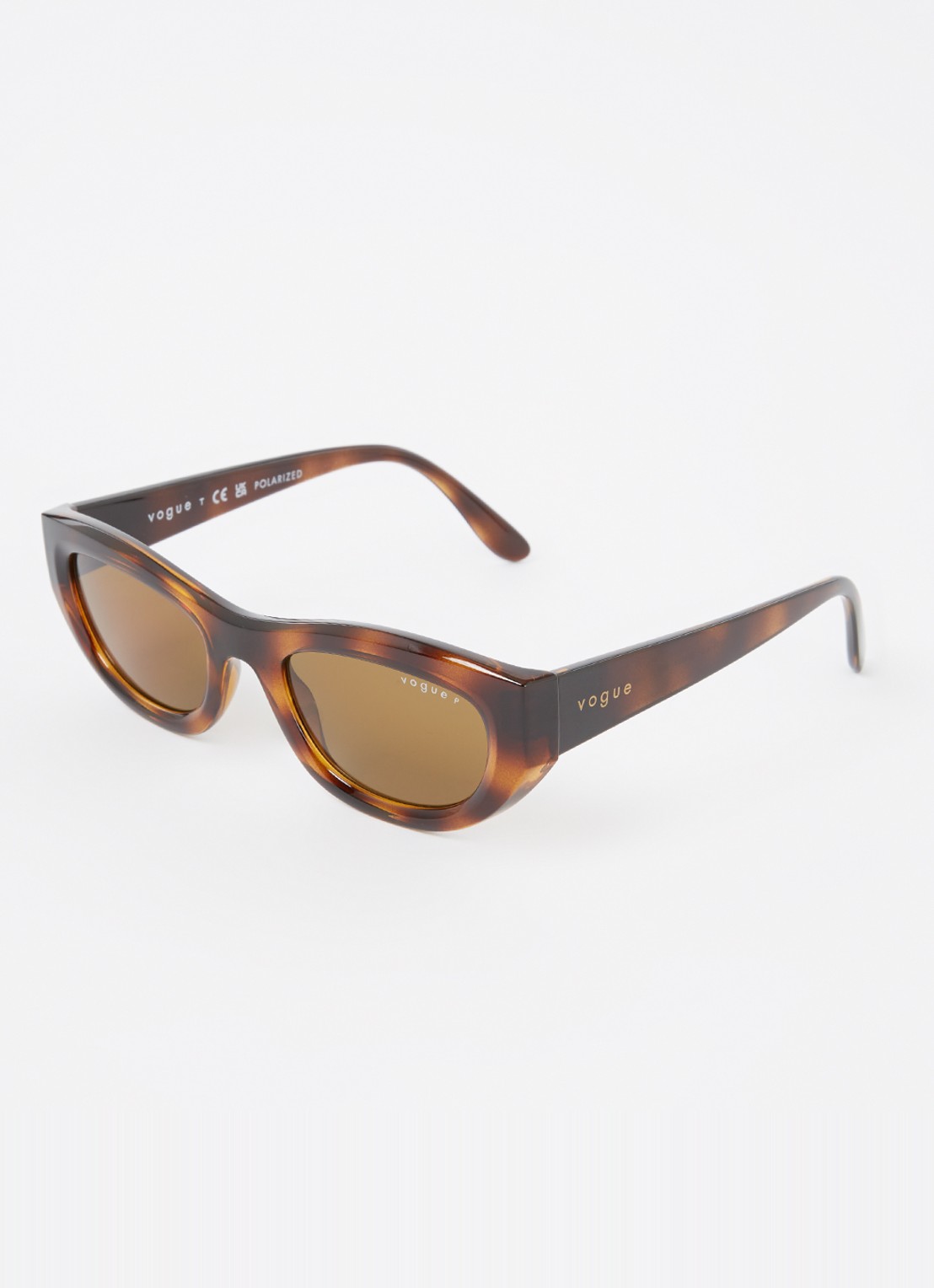 VOGUE Retro zonnebril gepolariseerd VO5616S - voorkant bruin