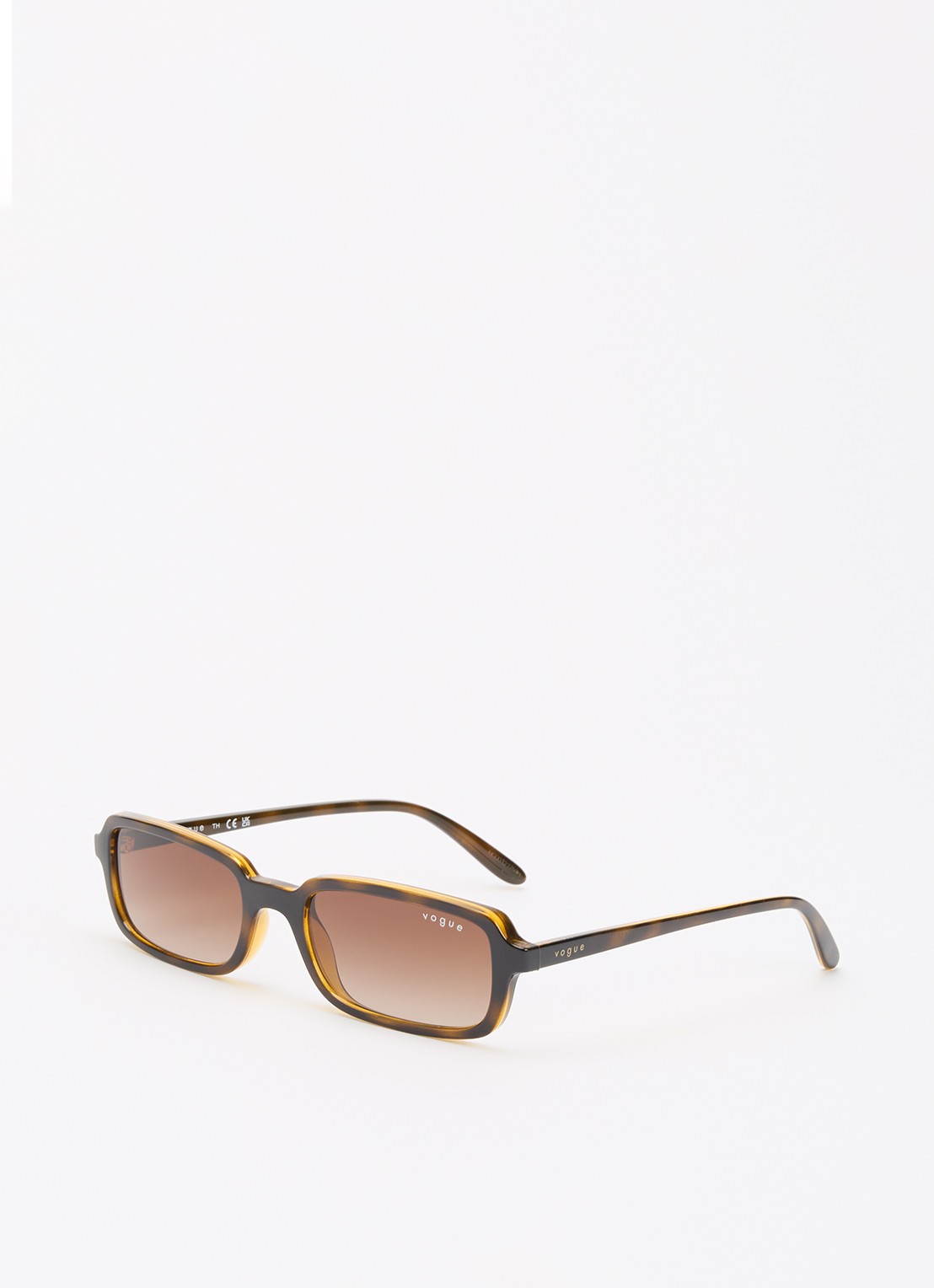 VOGUE Retro zonnebril VO5666S - voorkant donkerbruin