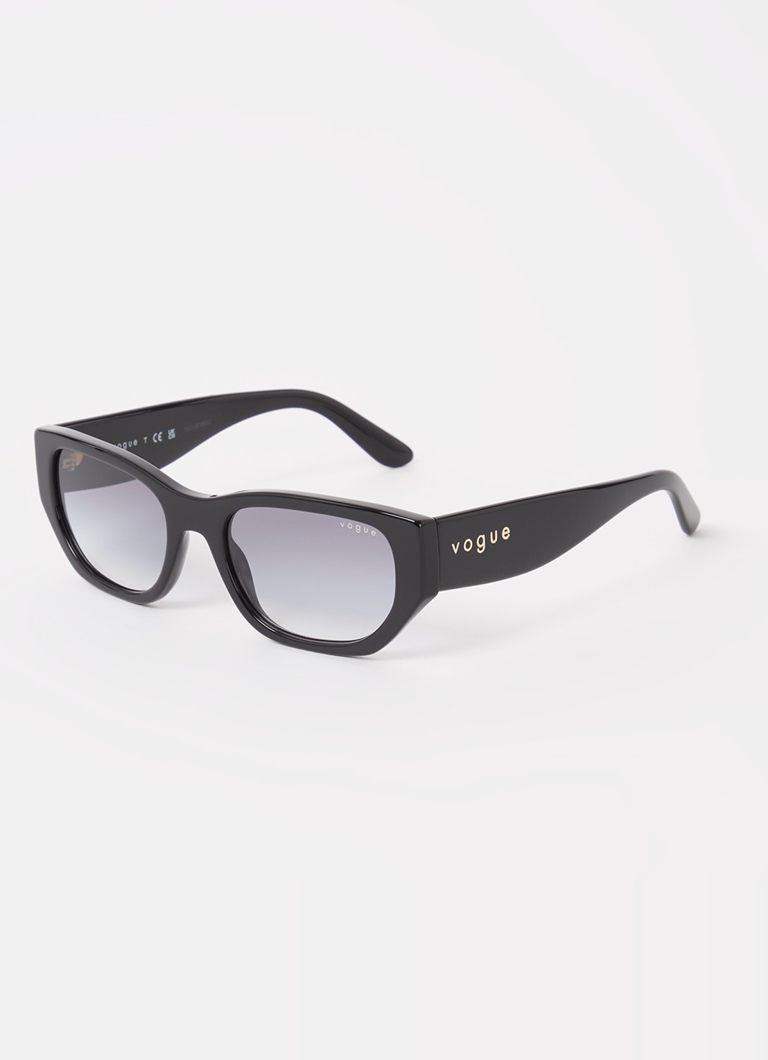 Vogue Wayfarer zonnebril VO5586S - voorkant 4 zwart