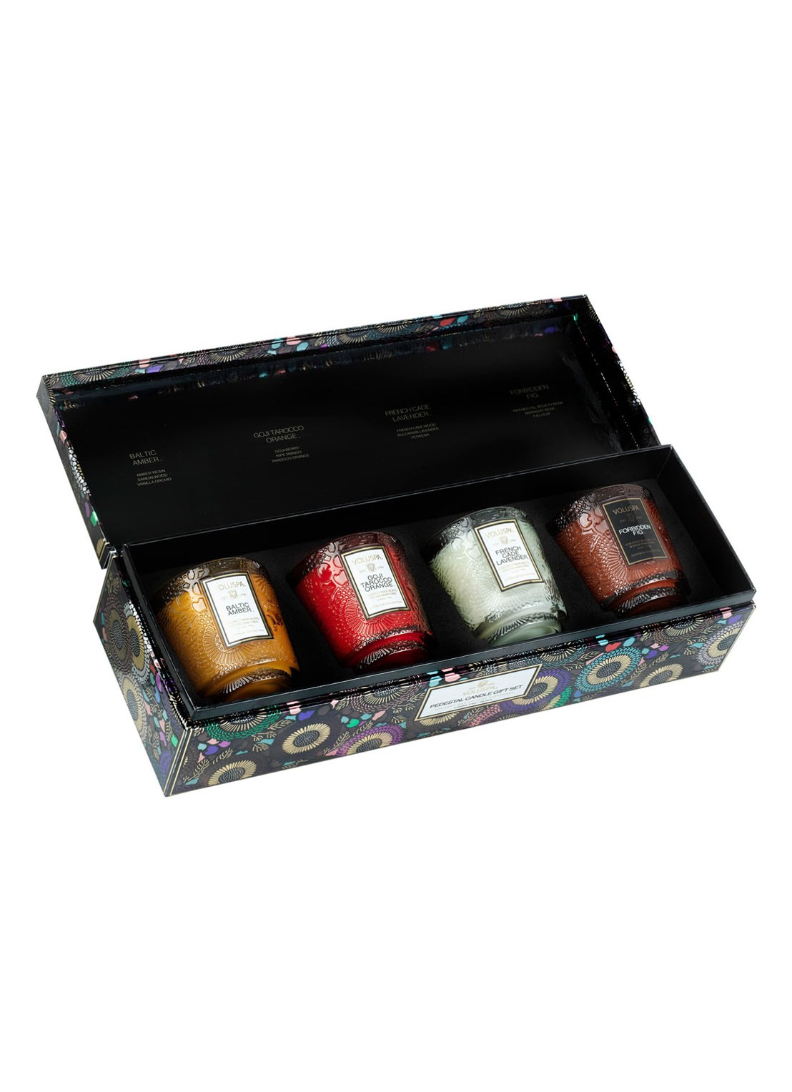 Voluspa Japonica Giftset - geurkaars set - voorkant 3 multicolor