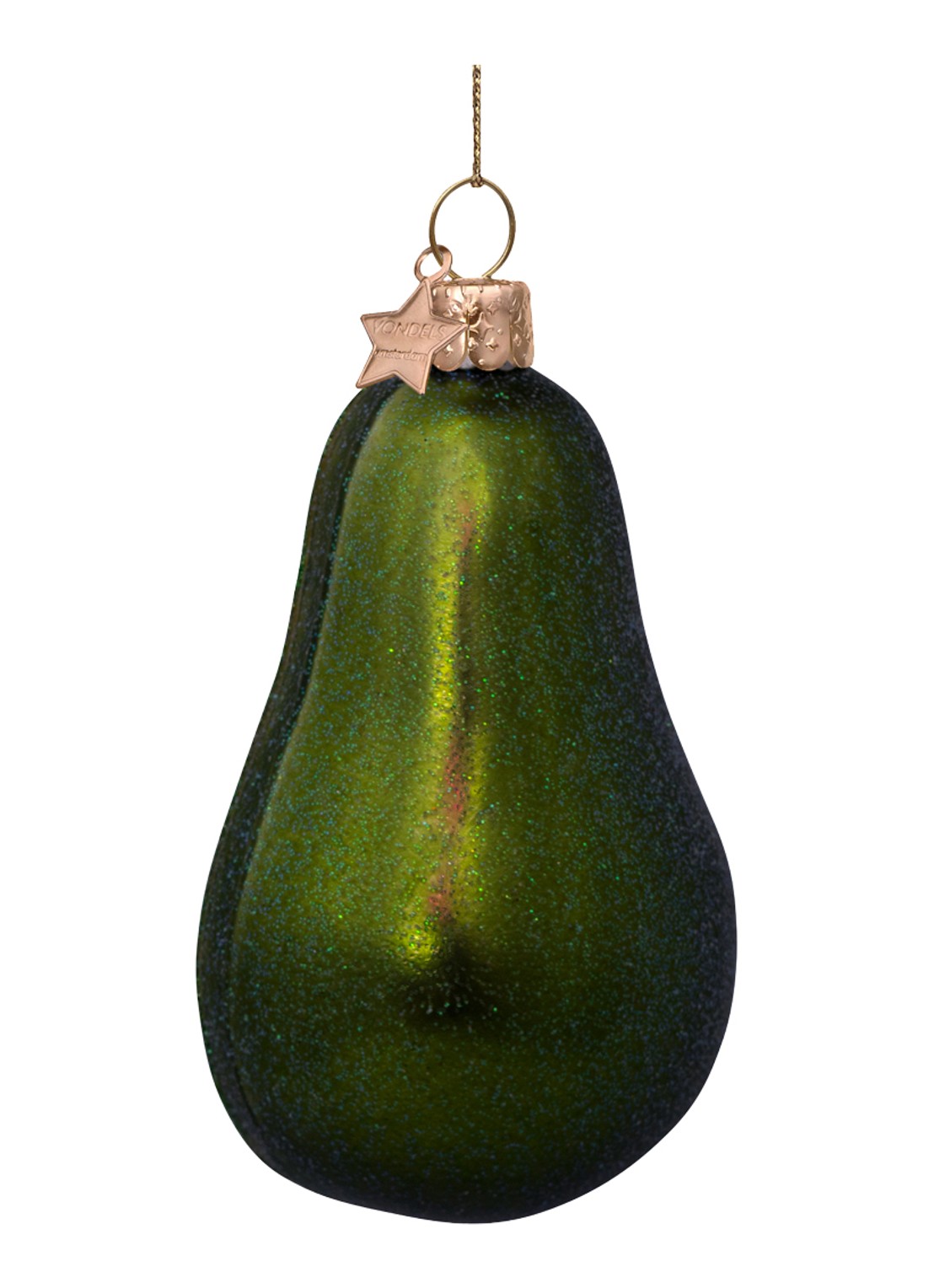 Vondels Avocado kersthanger 9,5 cm - detail 4 groen
