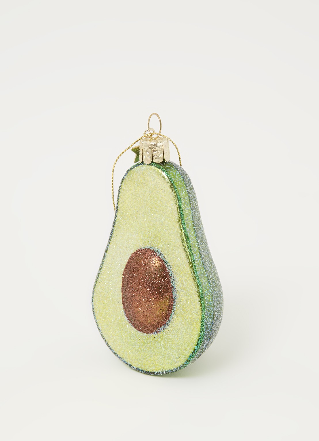 Vondels Avocado kersthanger 9 cm - detail groen