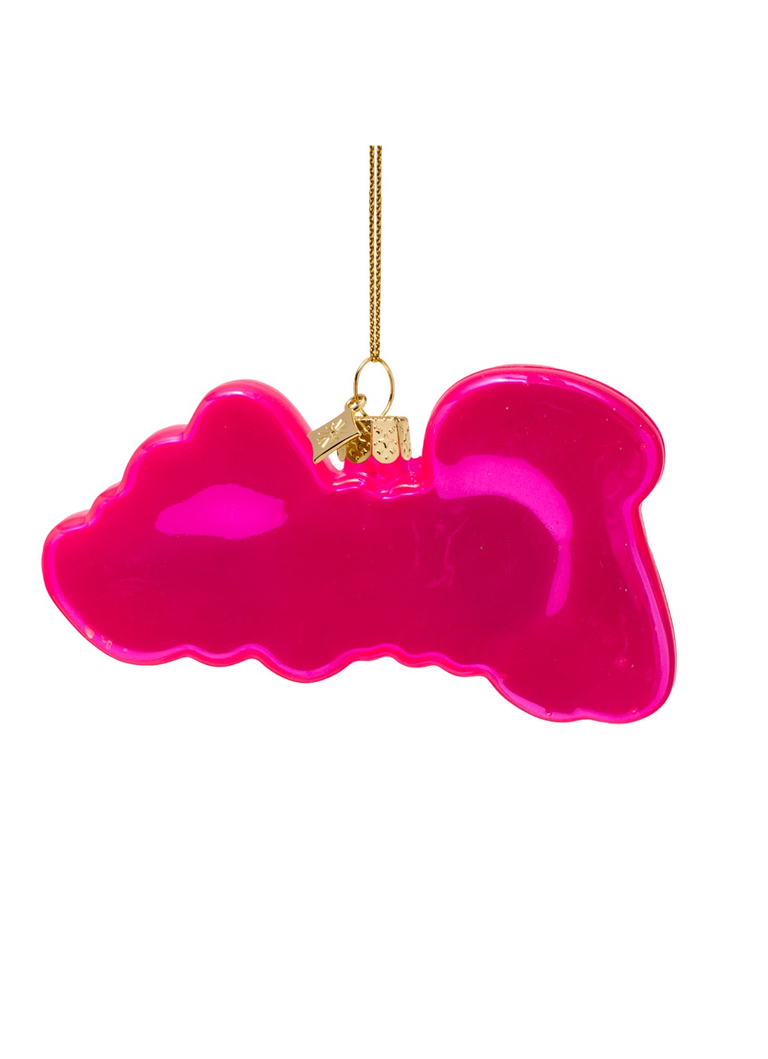 Vondels Barbie Logo kersthanger 5,5 cm - achterkant 3 roze