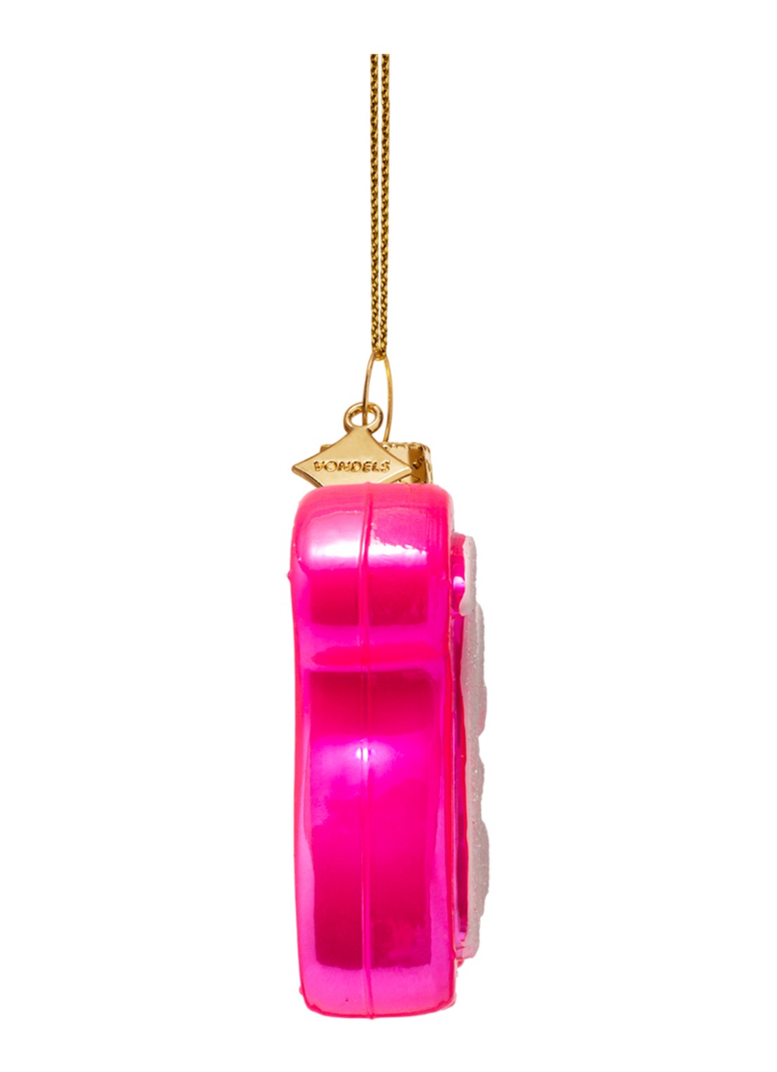 Vondels Barbie Logo kersthanger 5,5 cm - detail 4 roze