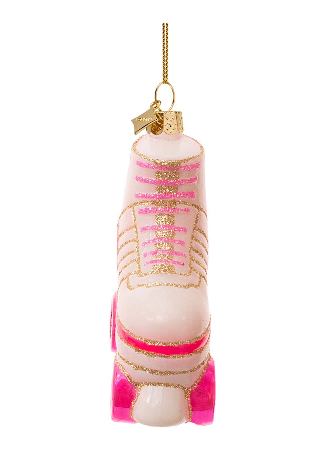 Vondels Barbie rolschaats kersthanger 8 cm - detail 4 wit