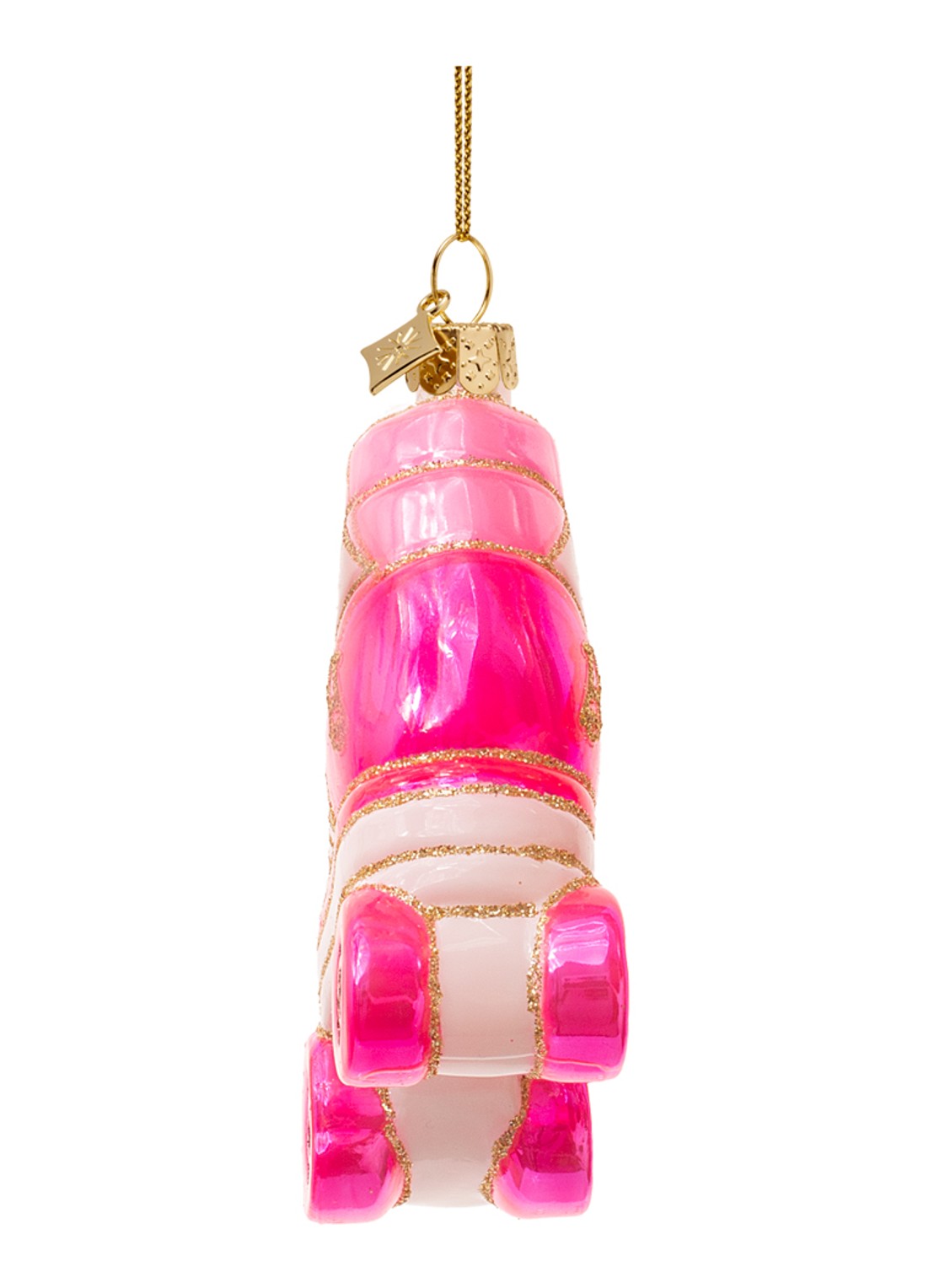 Vondels Barbie rolschaats kersthanger 8 cm - detail 5 wit