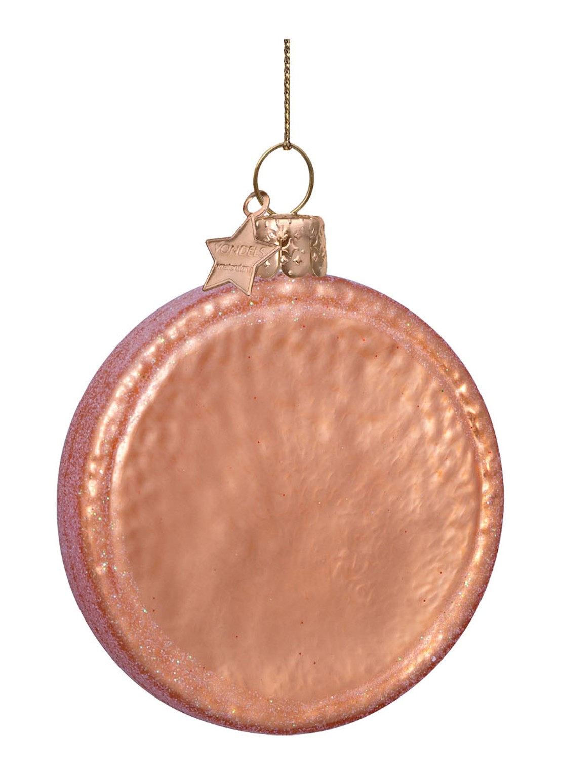 Vondels Beschuit met muisjes kersthanger 8.,5 cm - detail 4 roze