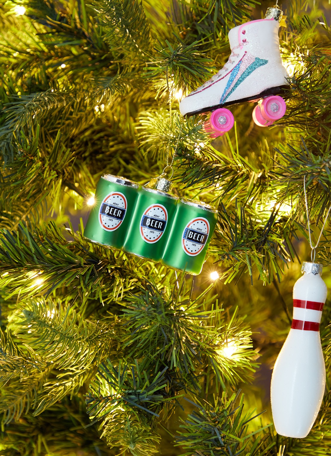 Vondels Bier 6-Pack kersthanger 6 cm - voorkant 2 groen