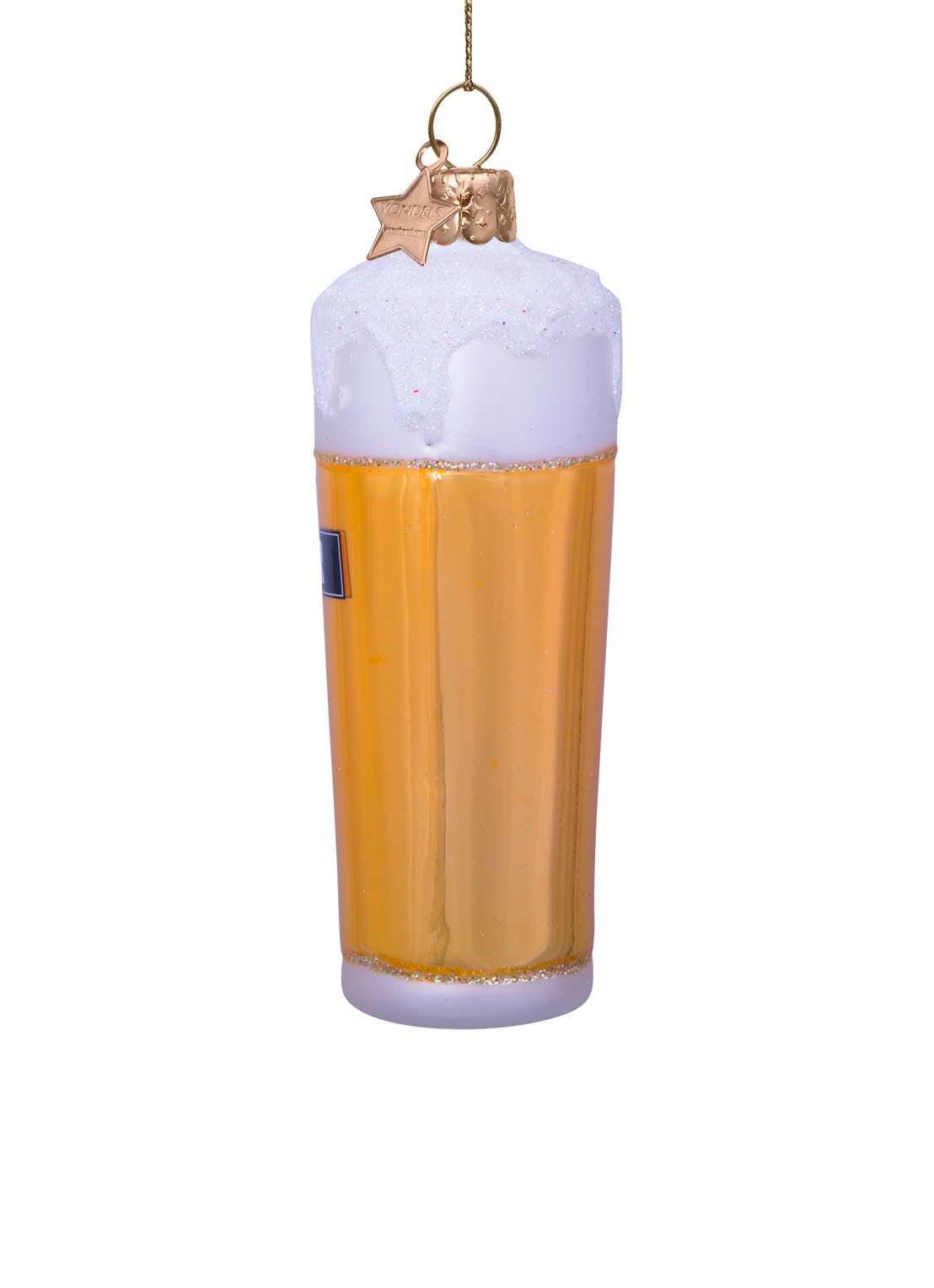 Vondels Bier in Glas kersthanger 11 cm - detail 4 multicolor