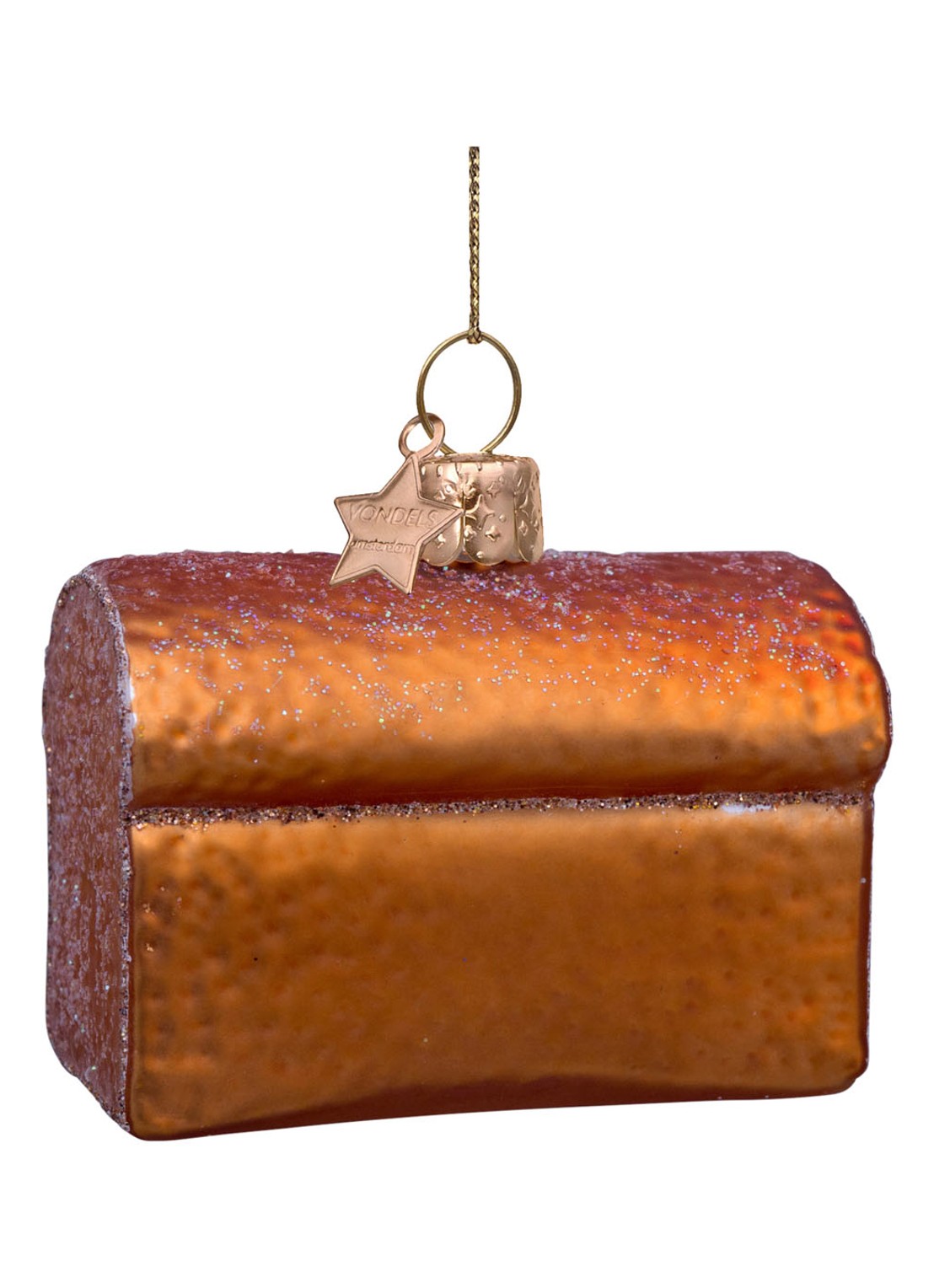 Vondels Brood kersthanger 5,5 cm - detail 3 bruin