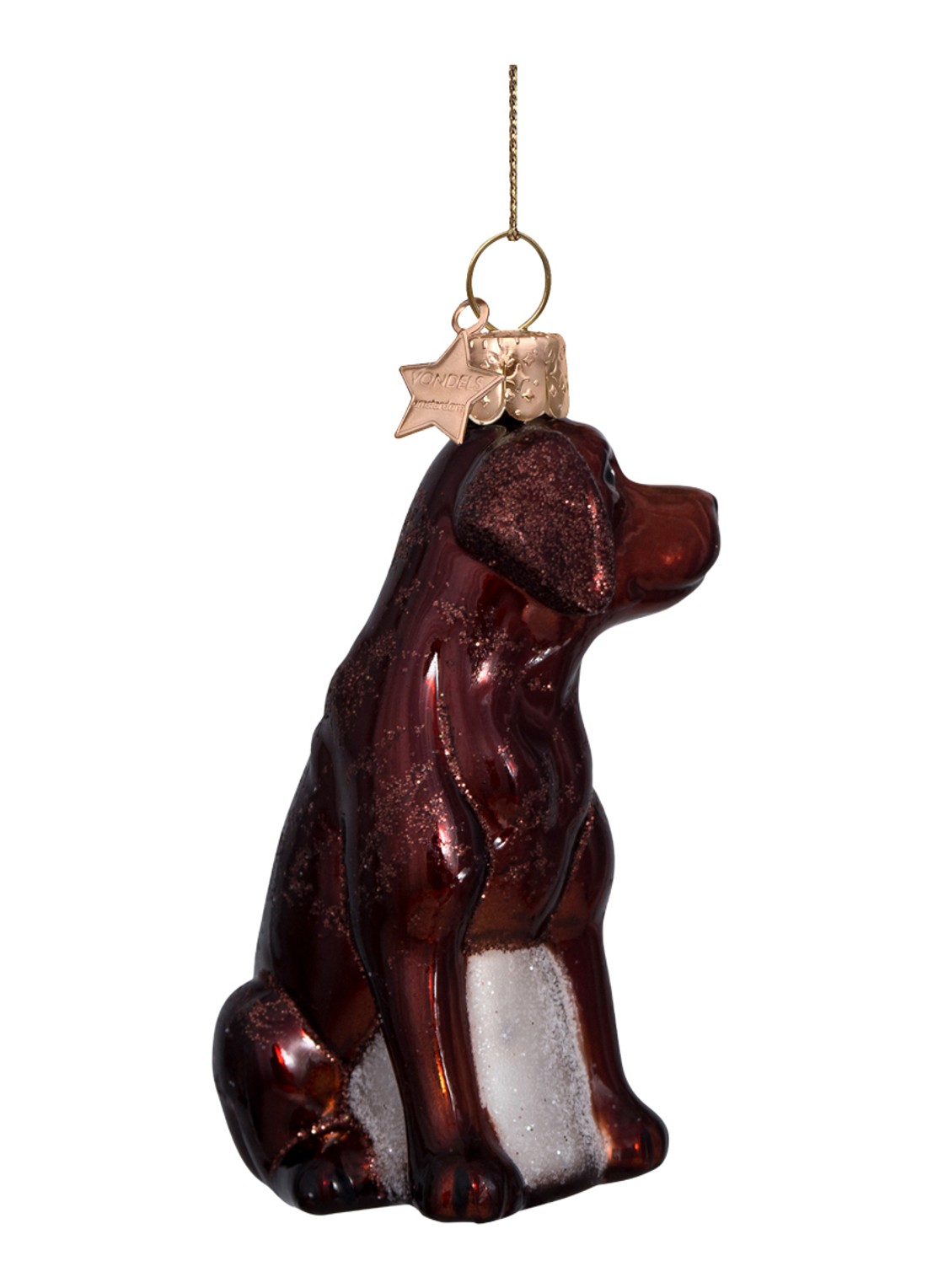 Vondels brown opal labrador H8.5cm - detail 3 bruin