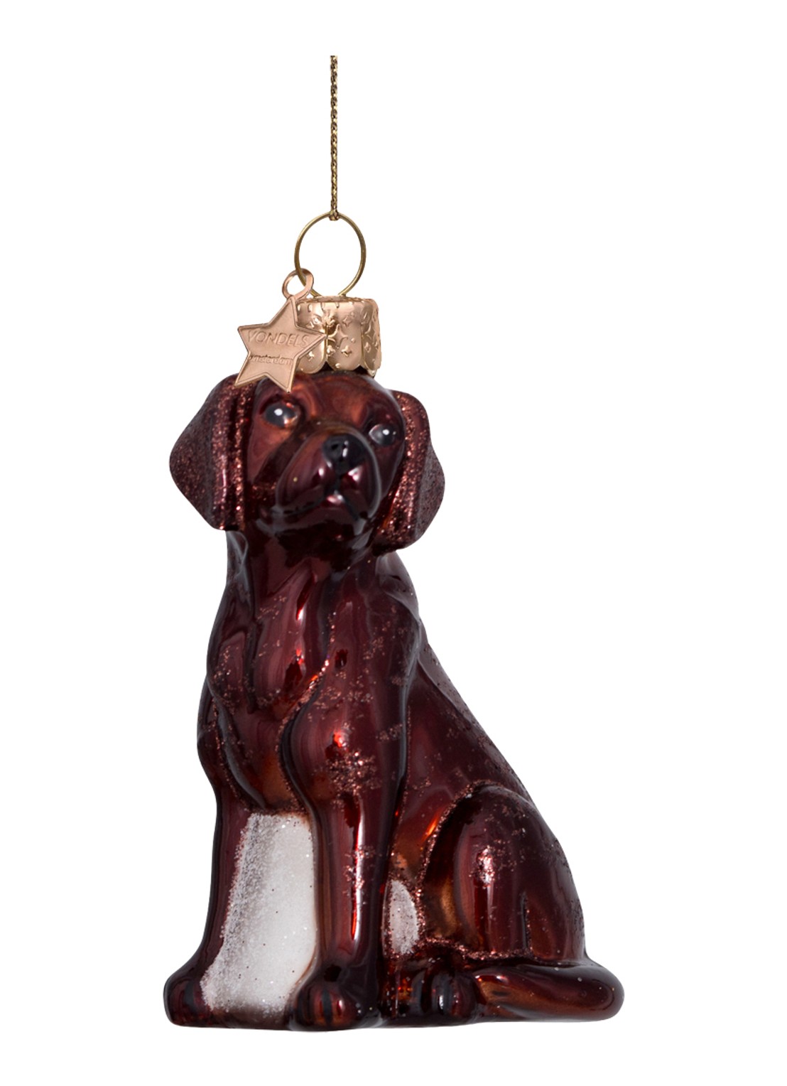 Vondels brown opal labrador H8.5cm - voorkant 4 bruin