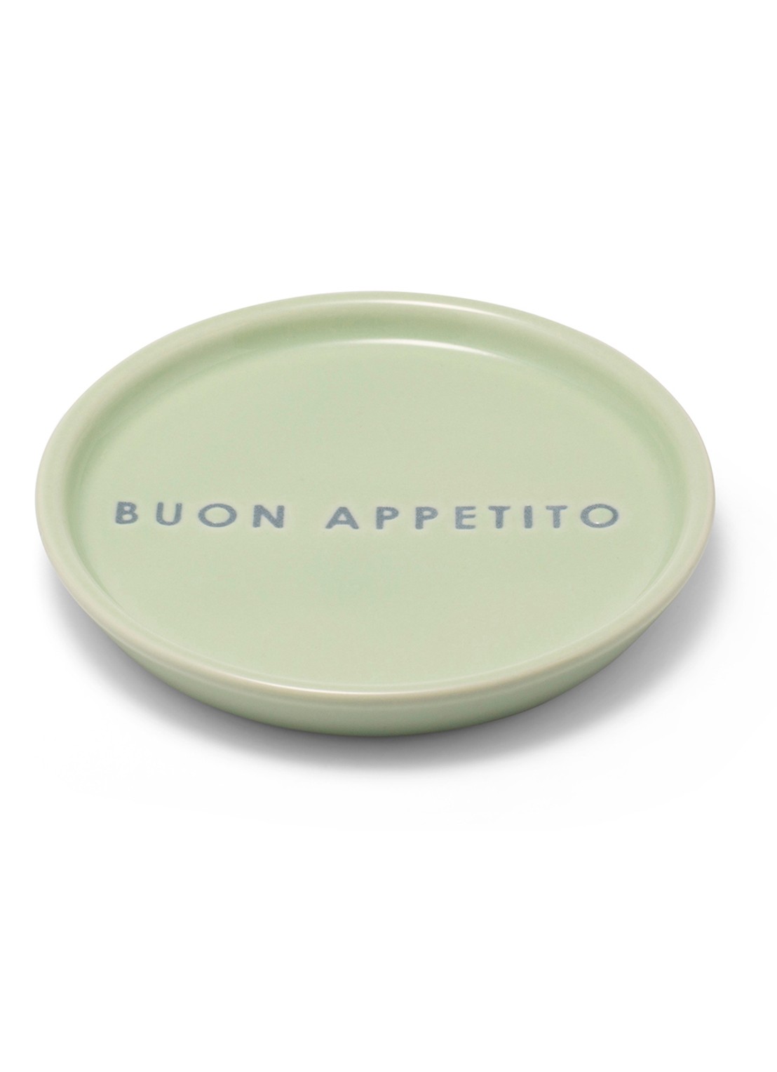 Vondels Buon Appetito gebaksbordje 8,5 cm - voorkant groen
