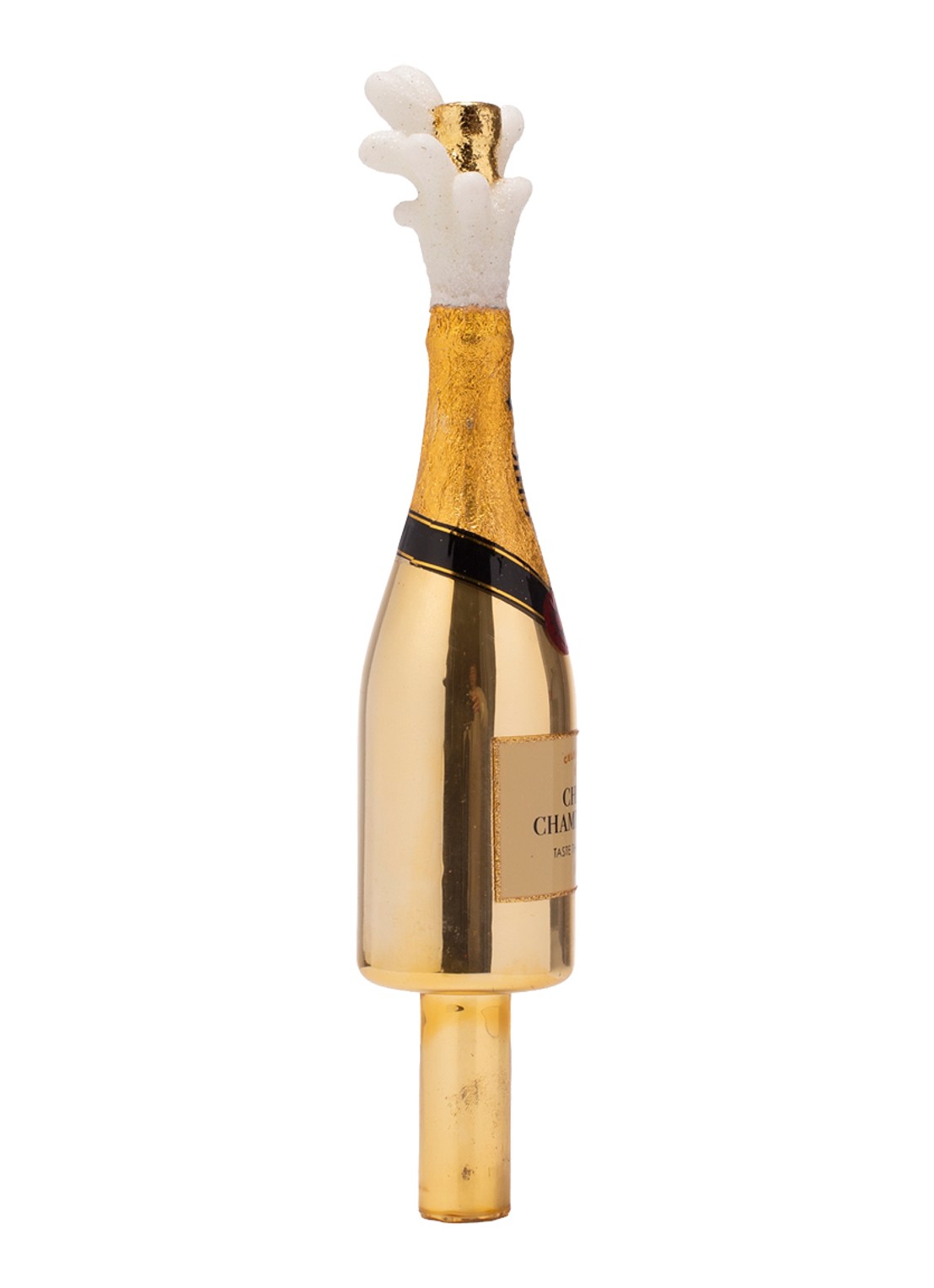 Vondels Champagne Popper Fles piek 15,5 cm - detail 2 goud